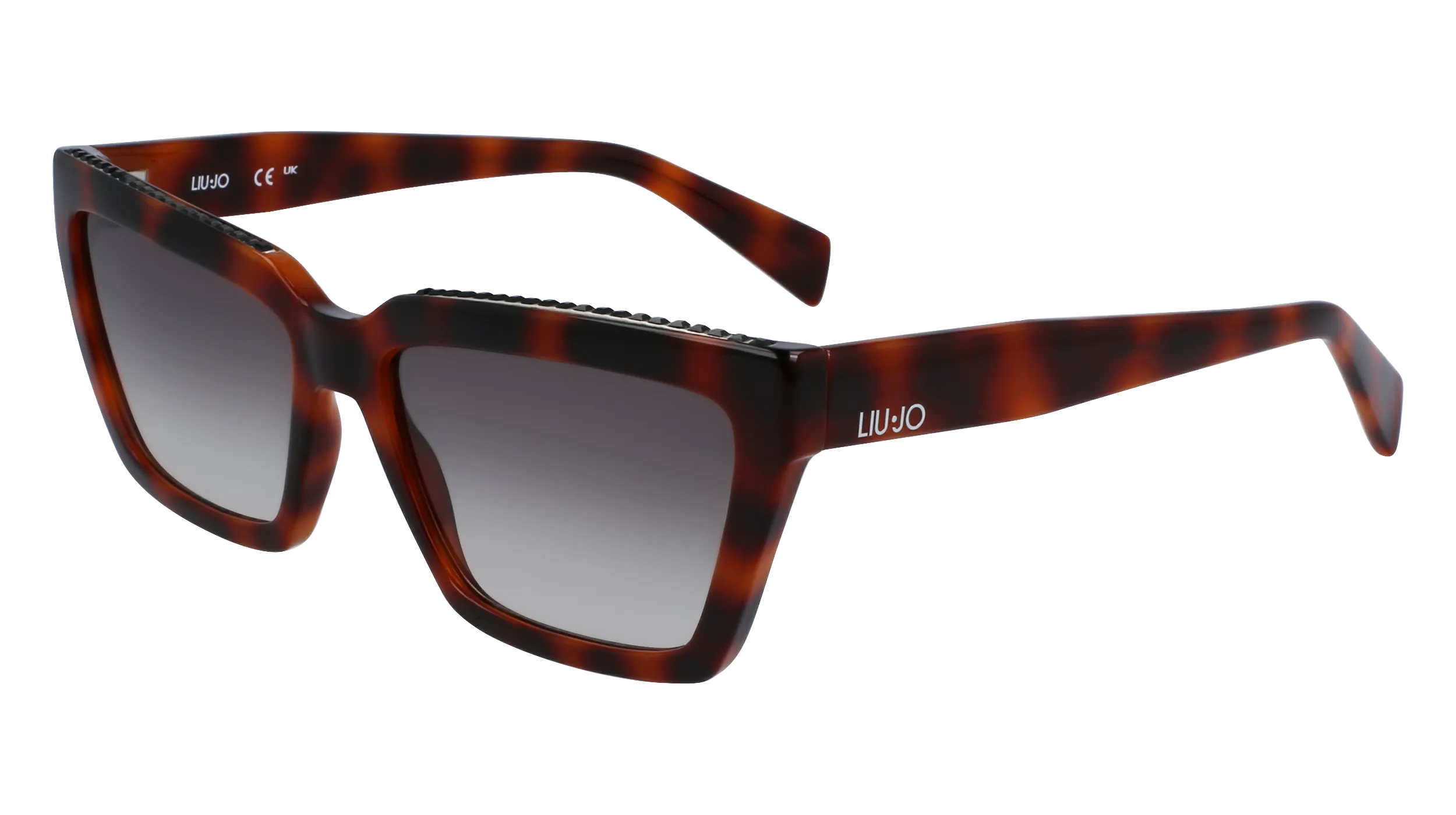 Liu Jo LJ793SR 240 Occhiali da sole Bio-iniettato Havana Grigio Squadrata Normale Sfumato - immagine 1