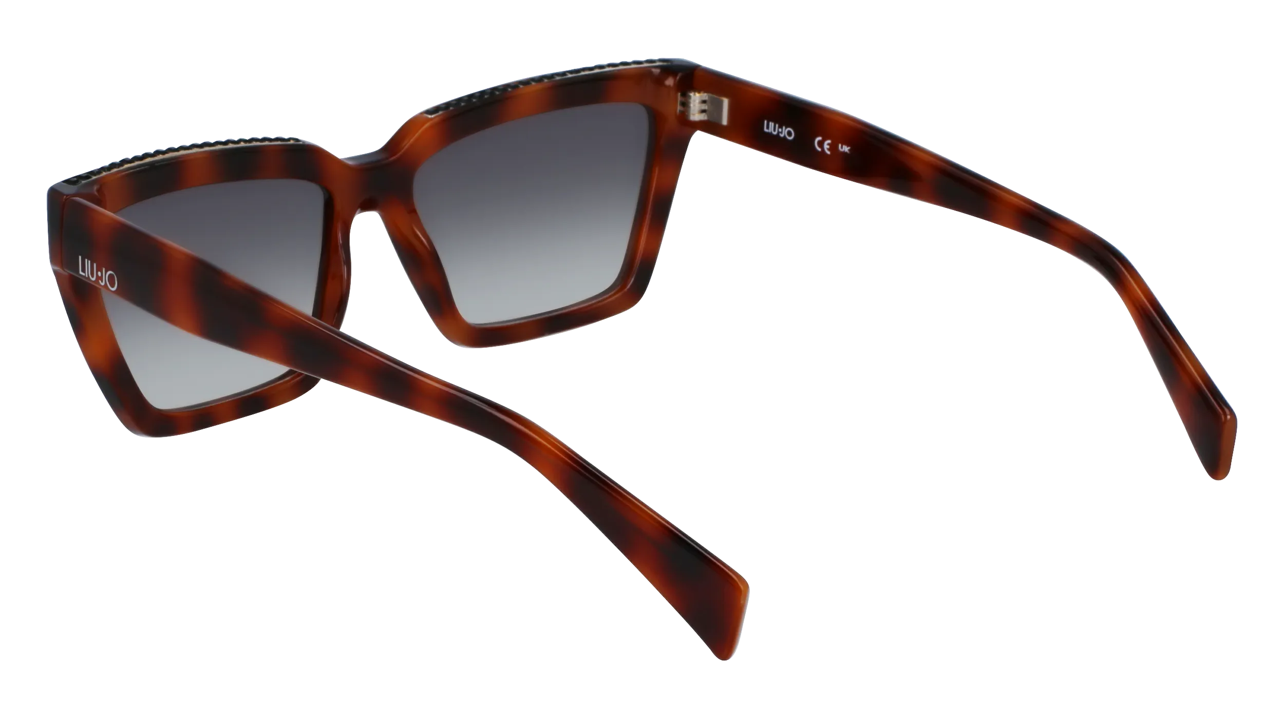 Liu Jo LJ793SR 240 Occhiali da sole Bio-iniettato Havana Grigio Squadrata Normale Sfumato - immagine 3