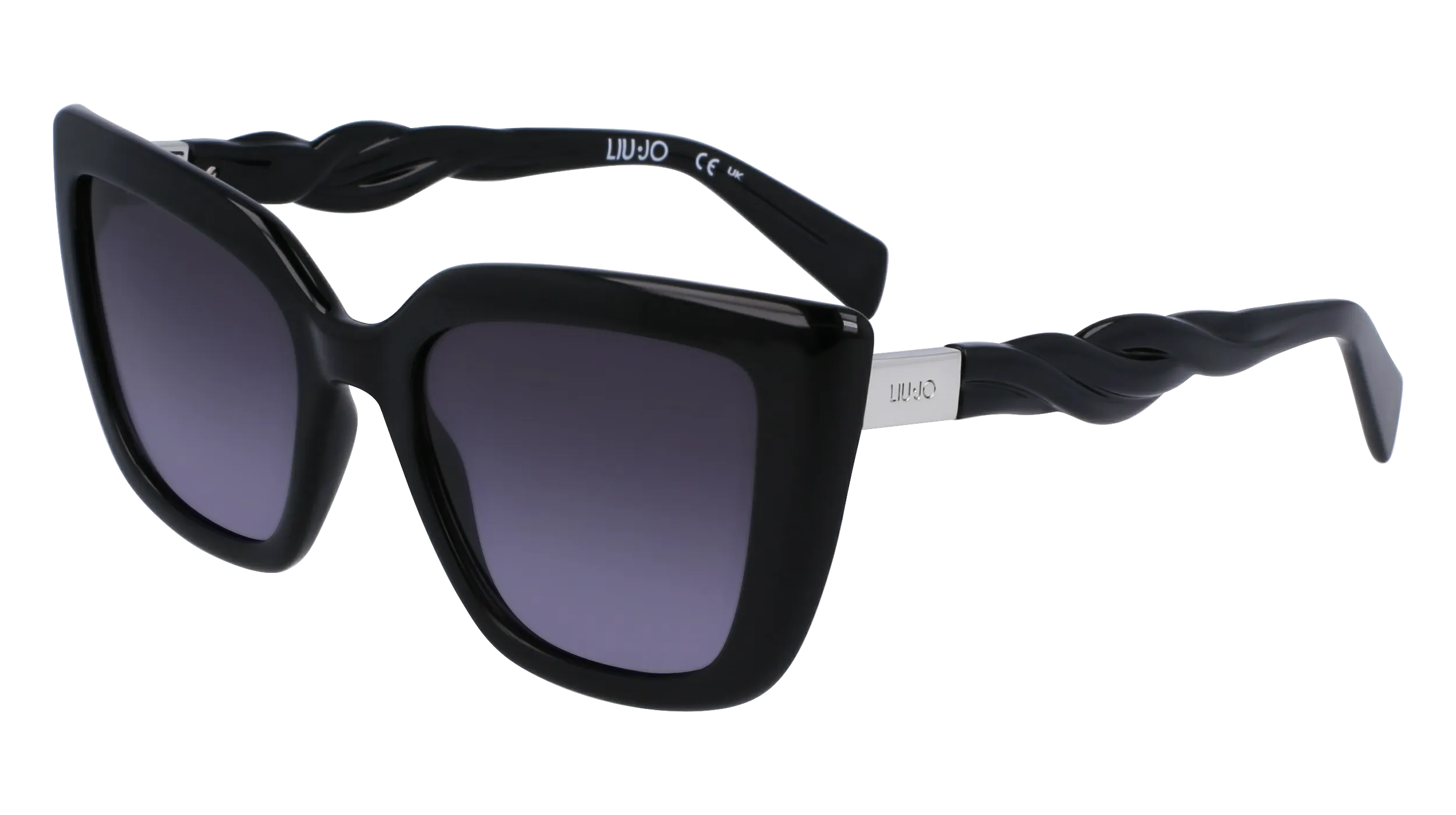Liu Jo LJ789S 001 Occhiali da sole Bio-iniettato Nero Grigio Cat Eye Normale Sfumato - immagine 1