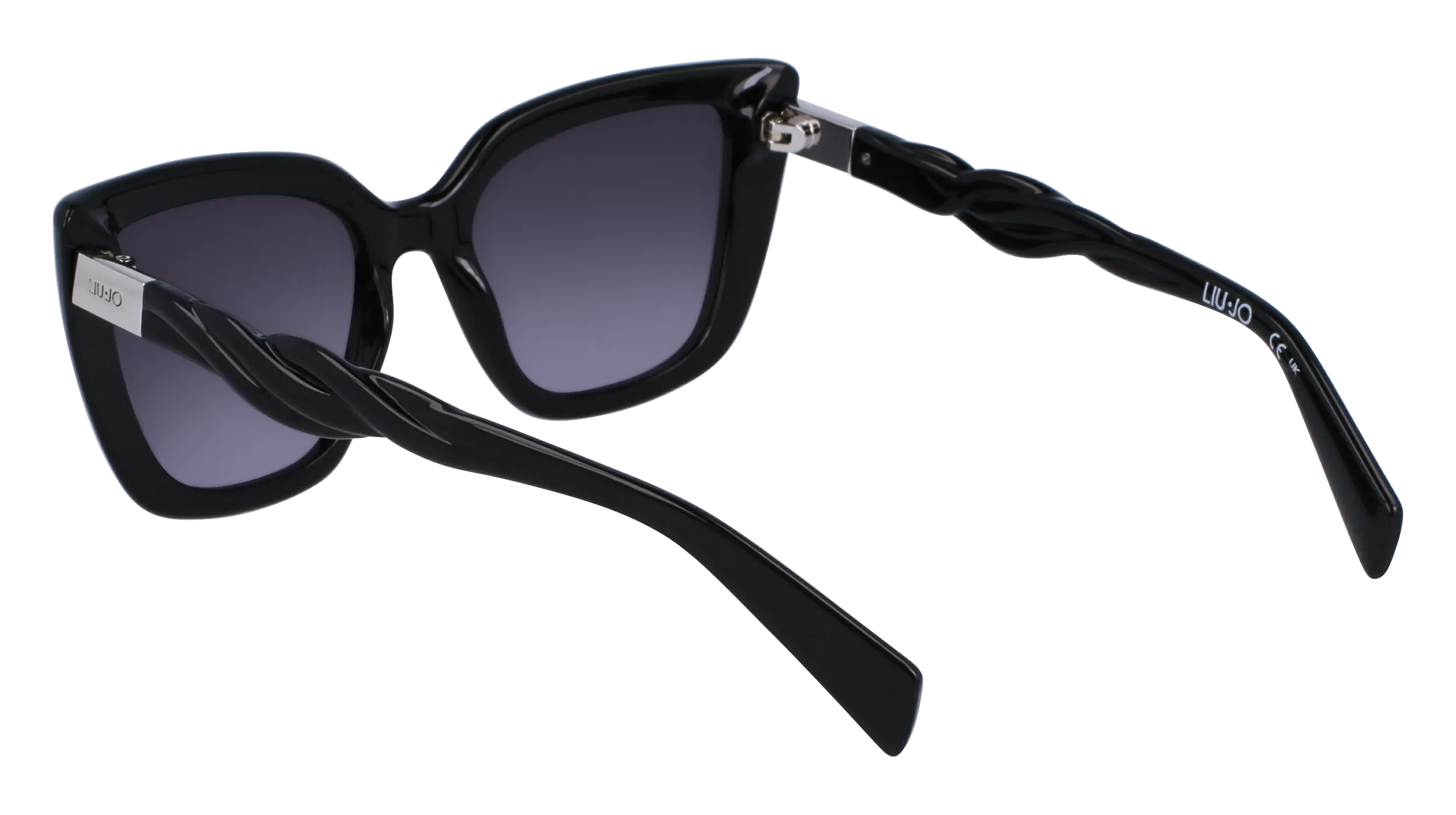 Liu Jo LJ789S 001 Occhiali da sole Bio-iniettato Nero Grigio Cat Eye Normale Sfumato - immagine 3