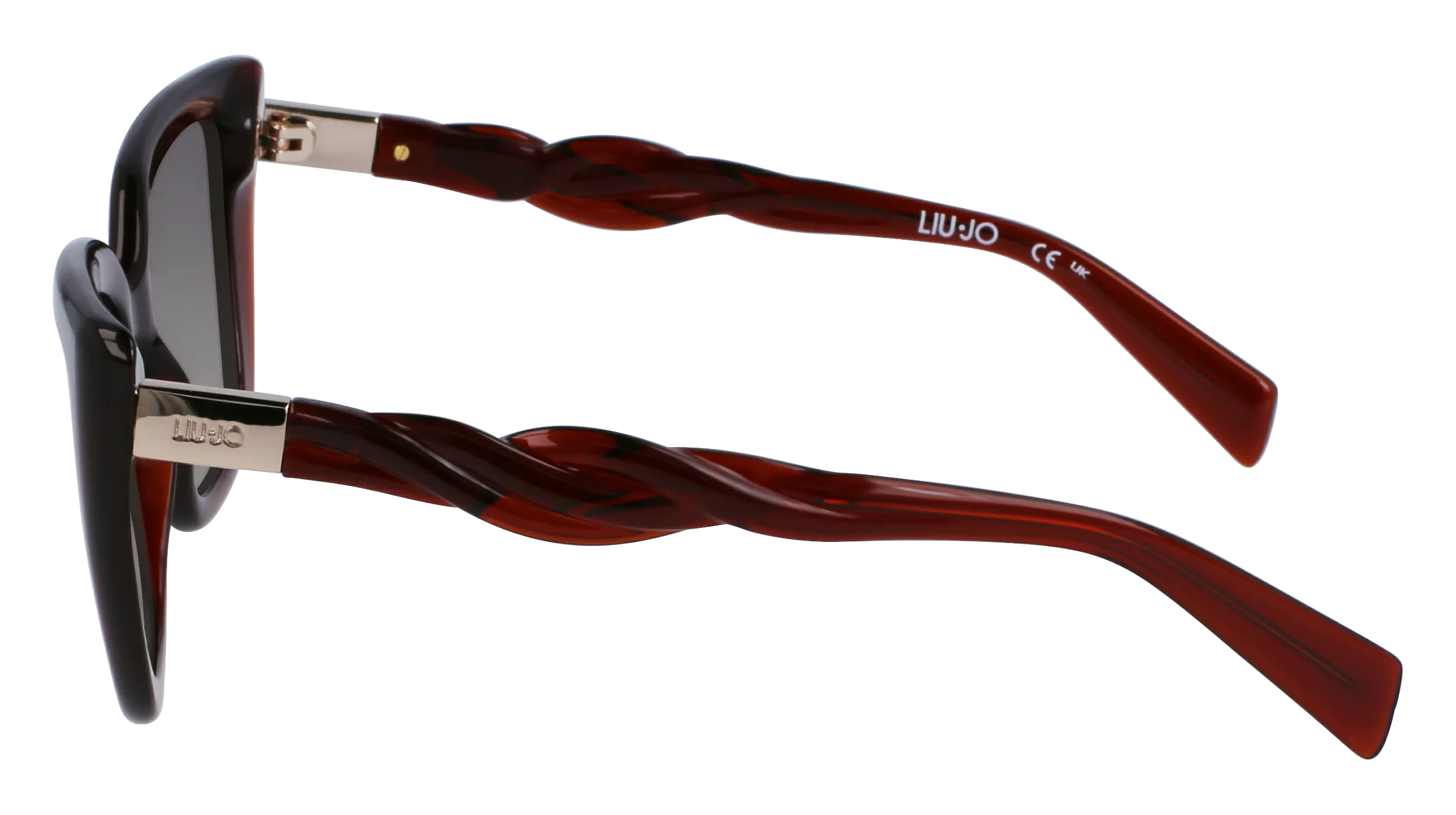 Liu Jo LJ789S 200 Occhiali da sole Bio-iniettato Marrone Marrone Cat Eye Normale Sfumato - immagine 4