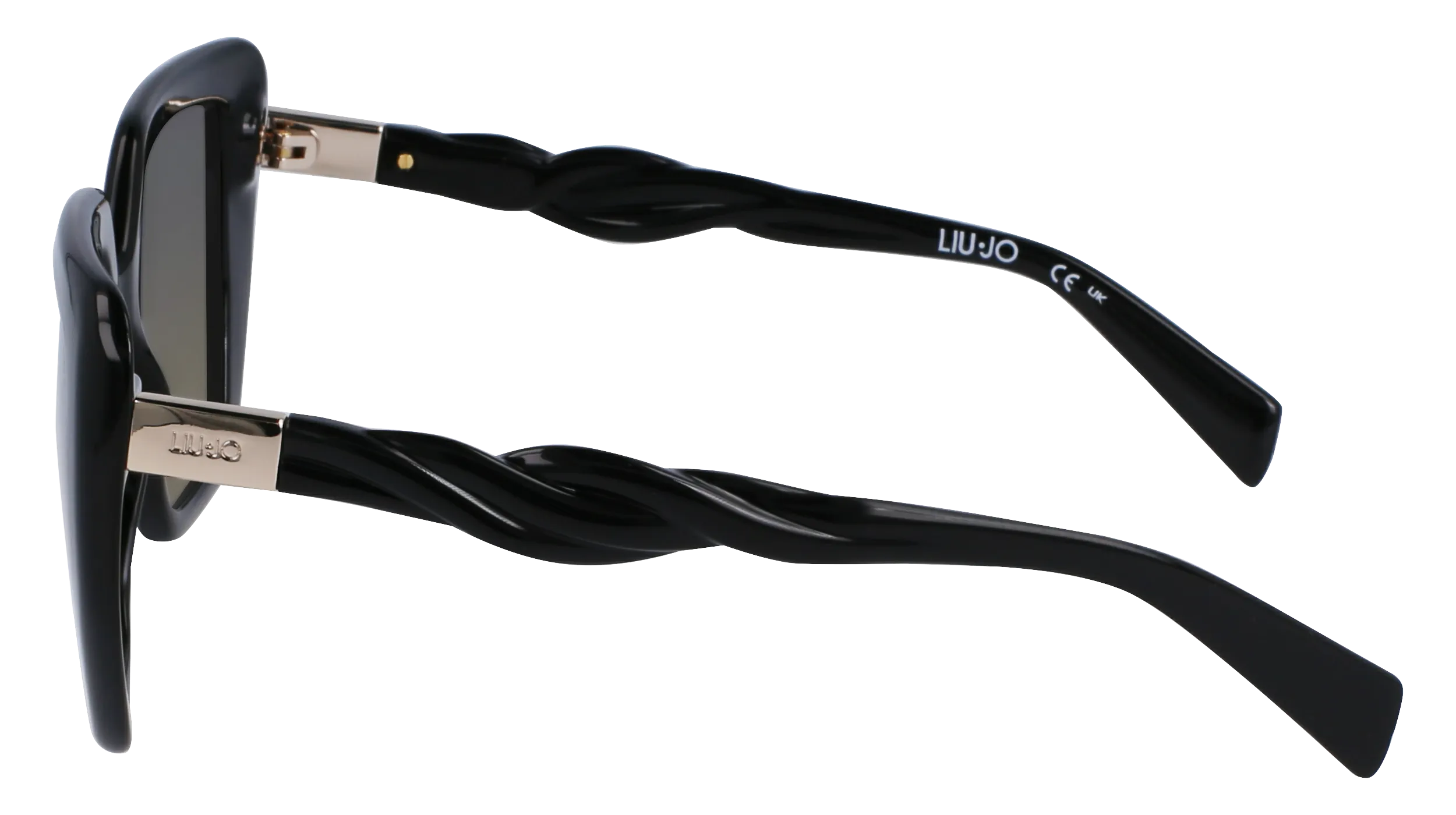 Liu Jo LJ788S 001 Occhiali da sole Bio-iniettato Nero Verde Squadrata Normale Sfumato - immagine 4