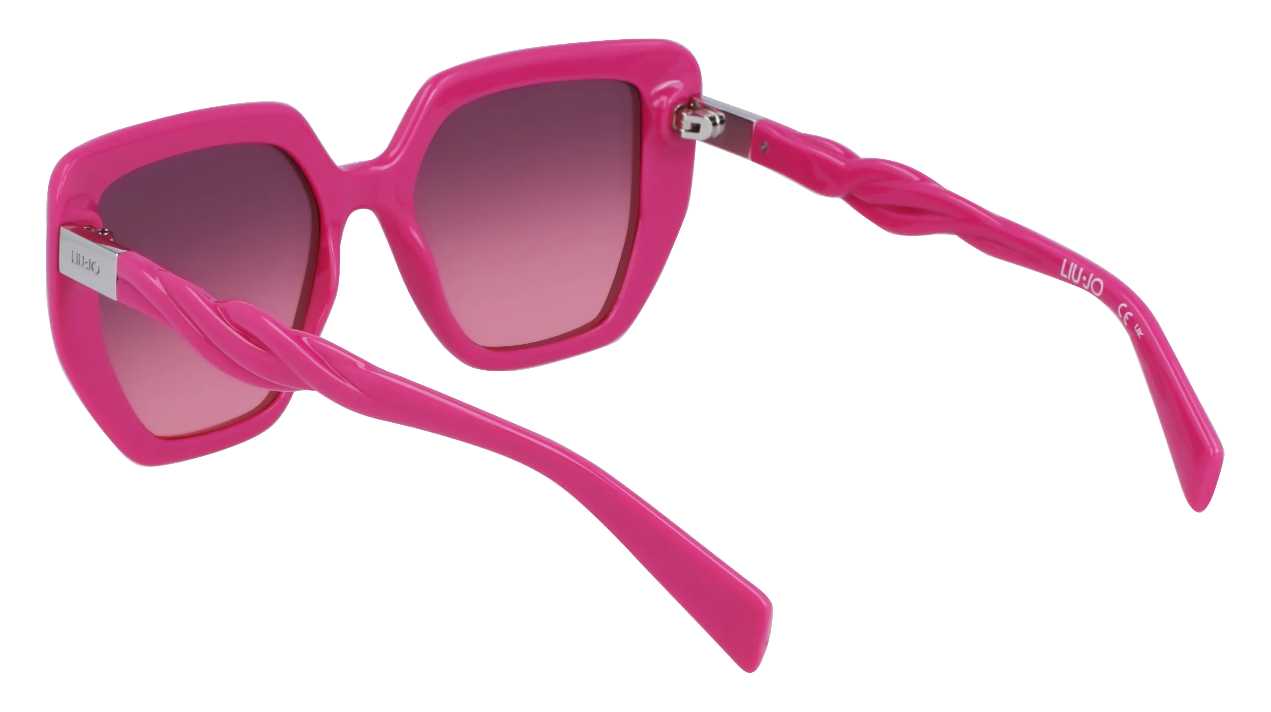 Liu Jo LJ788S 525 Occhiali da sole Bio-iniettato Fucsia Rosa Squadrata Normale Sfumato - immagine 3