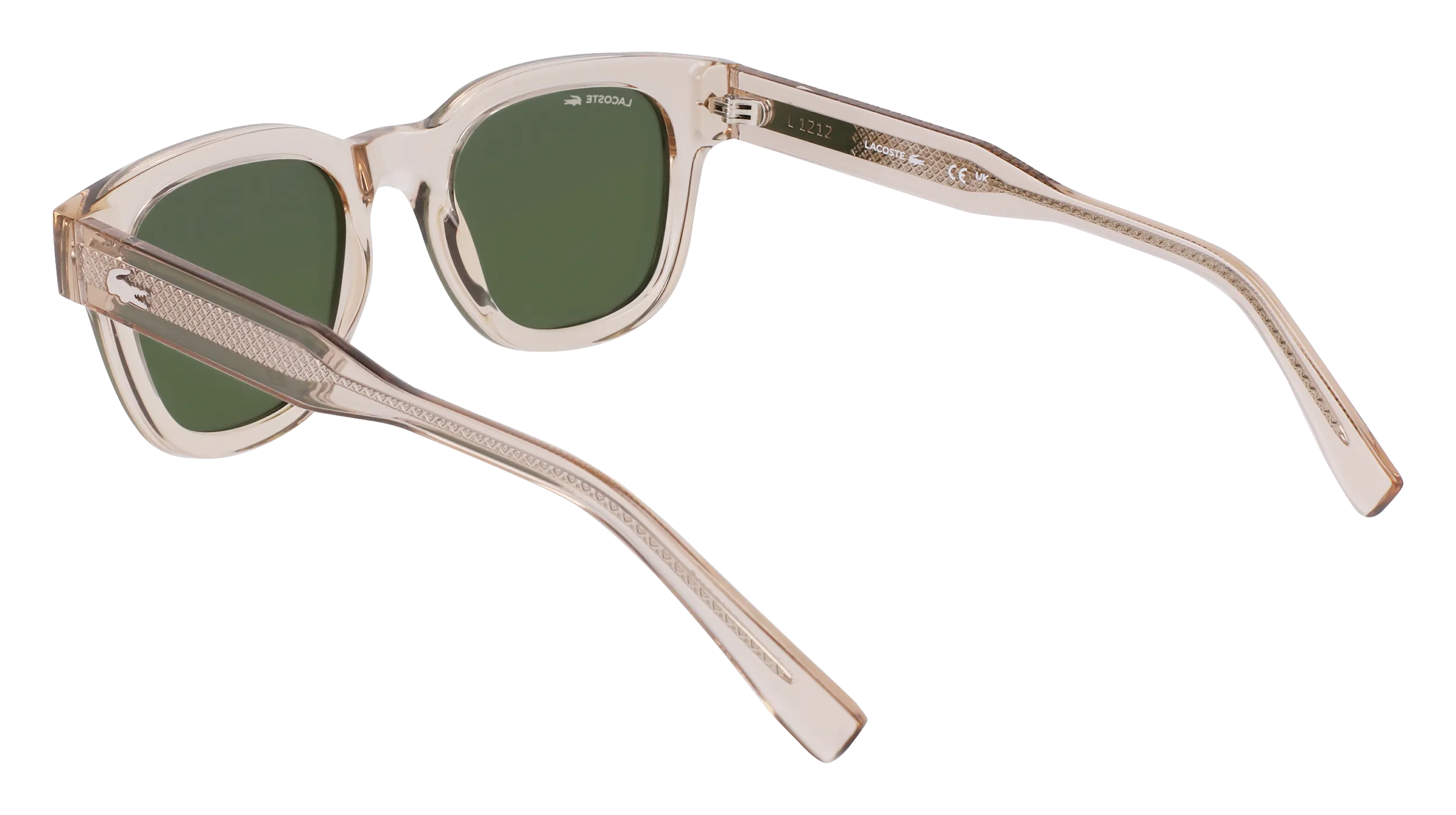 Lacoste L6023S 264 Occhiali da sole Bio-iniettato Beige Rotonda Normale Normale - immagine 3