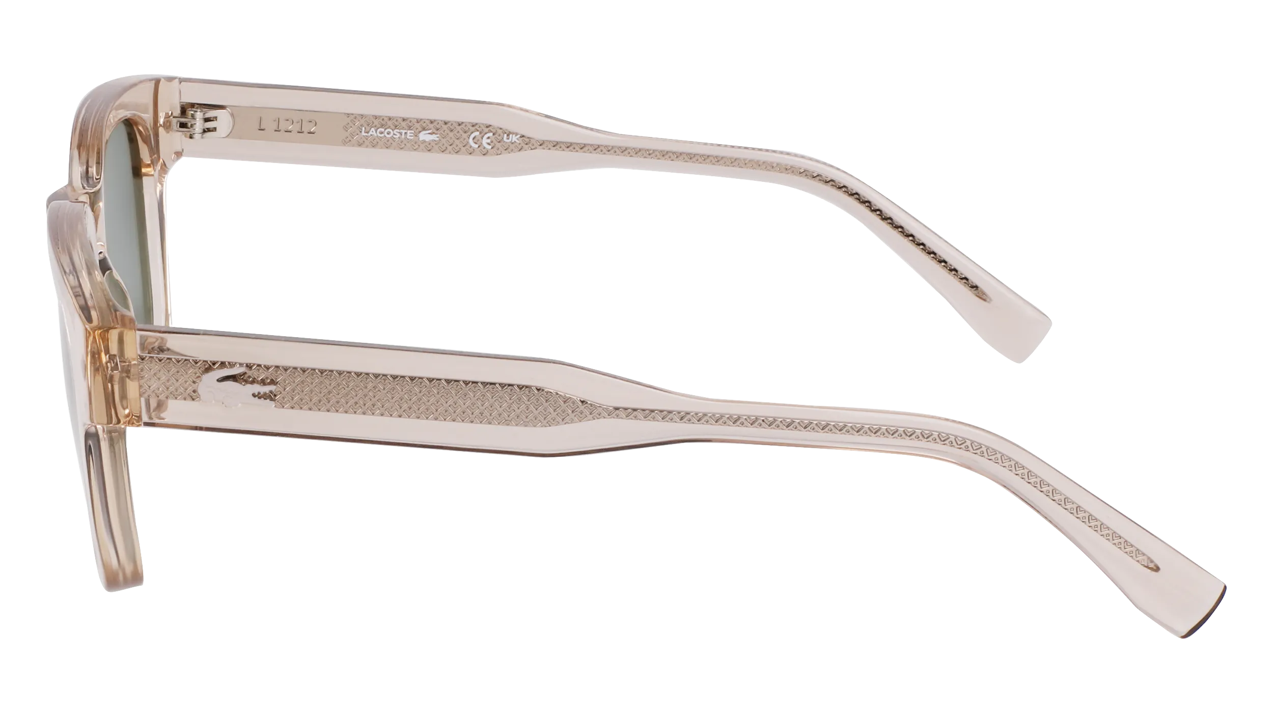 Lacoste L6023S 264 Occhiali da sole Bio-iniettato Beige Rotonda Normale Normale - immagine 4