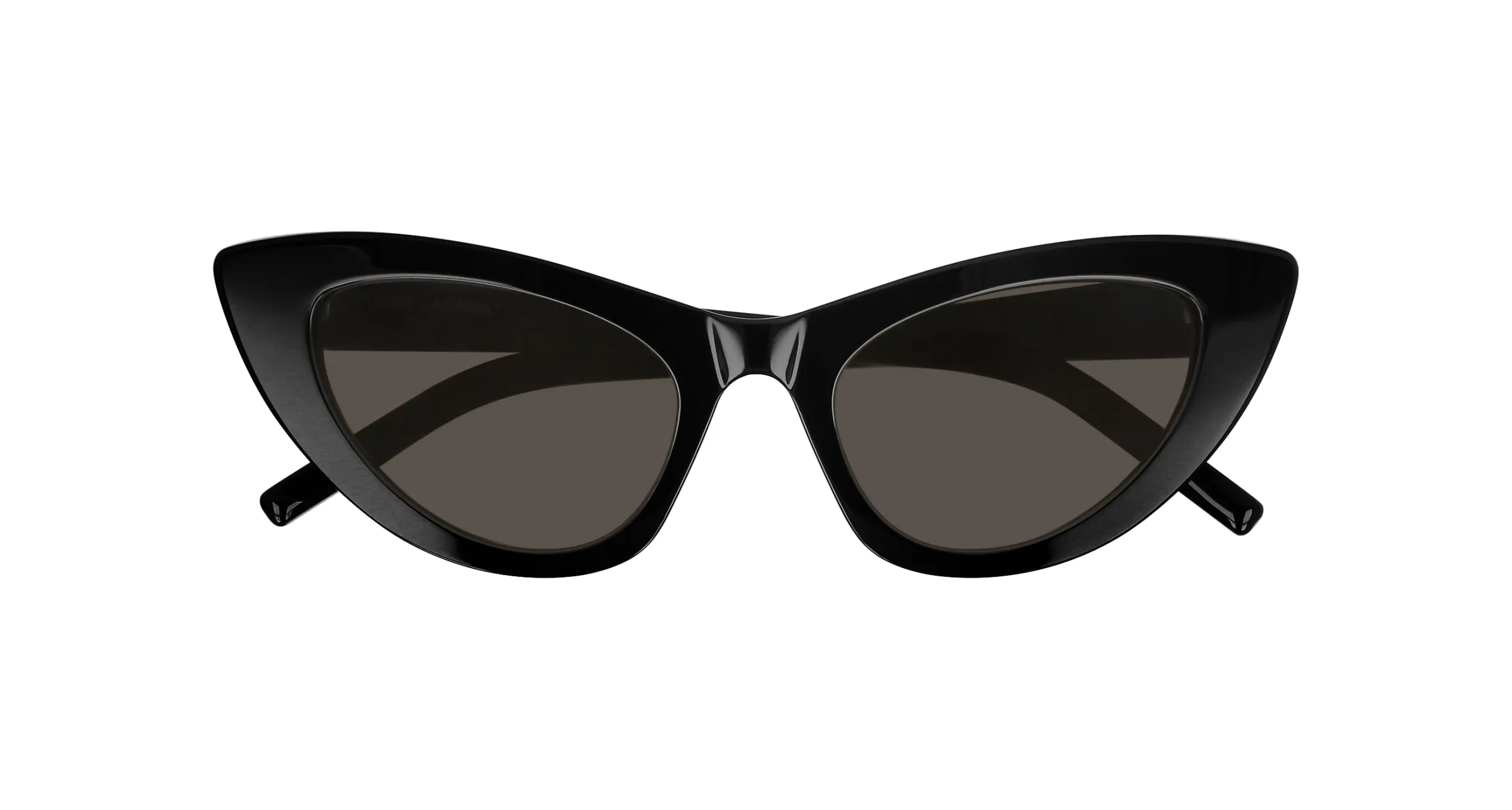 SAINT LAURENT SL 213 LILY 001 Occhiali da sole Plastica Nero Grigio Cat Eye Normale - immagine 2