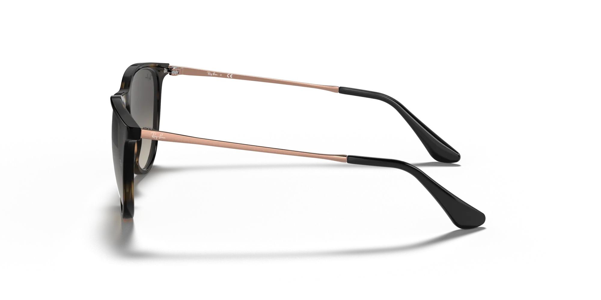 Ray - Ban RJ9060S JUNIOR ERIKA 704911 Occhiali da sole bambino Iniettato Tartaruga Grigio Pantos Normale - immagine 4