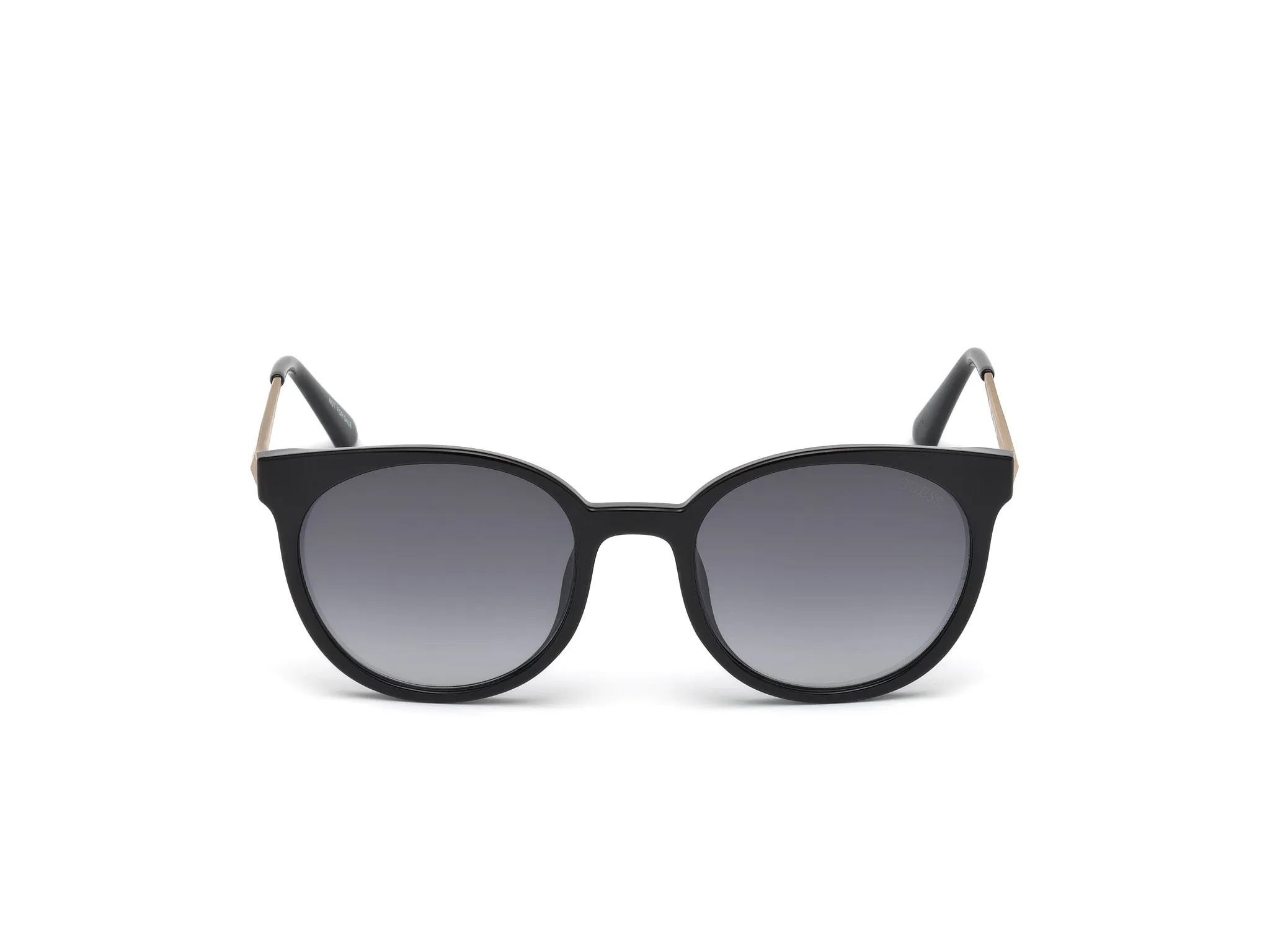 Guess GU7503 01A Occhiali da sole Iniettato Nero Grigio Rotonda Normale - immagine 3