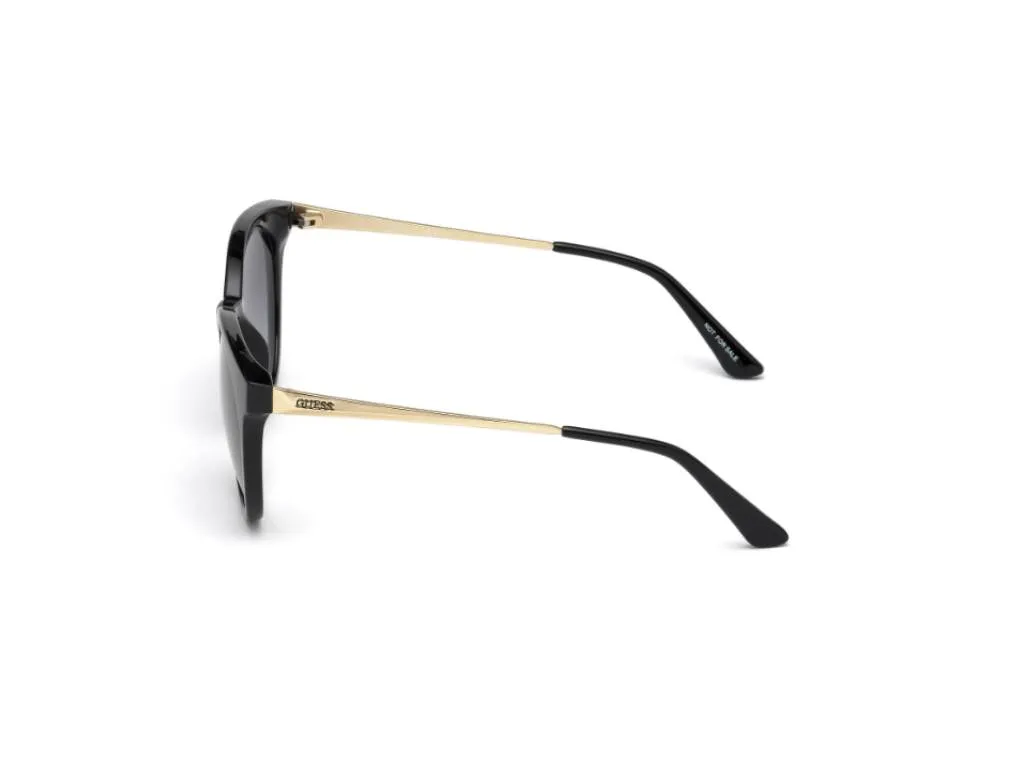 Guess GU7503 01A Occhiali da sole Iniettato Nero Grigio Rotonda Normale - immagine 4