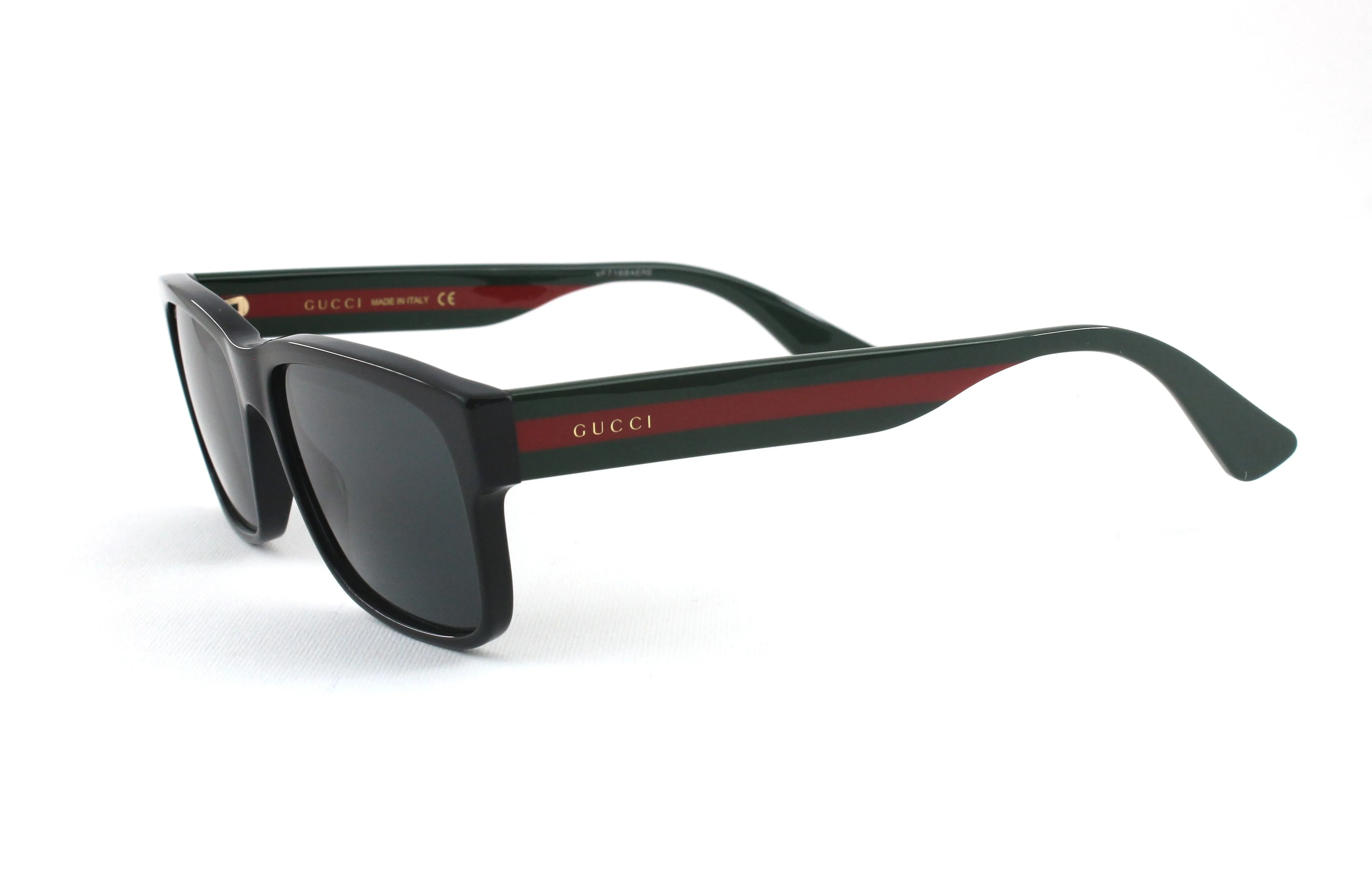 Gucci GG0340S 006 Occhiali da sole Plastica Nero Grigio Squadrata Normale - immagine 2