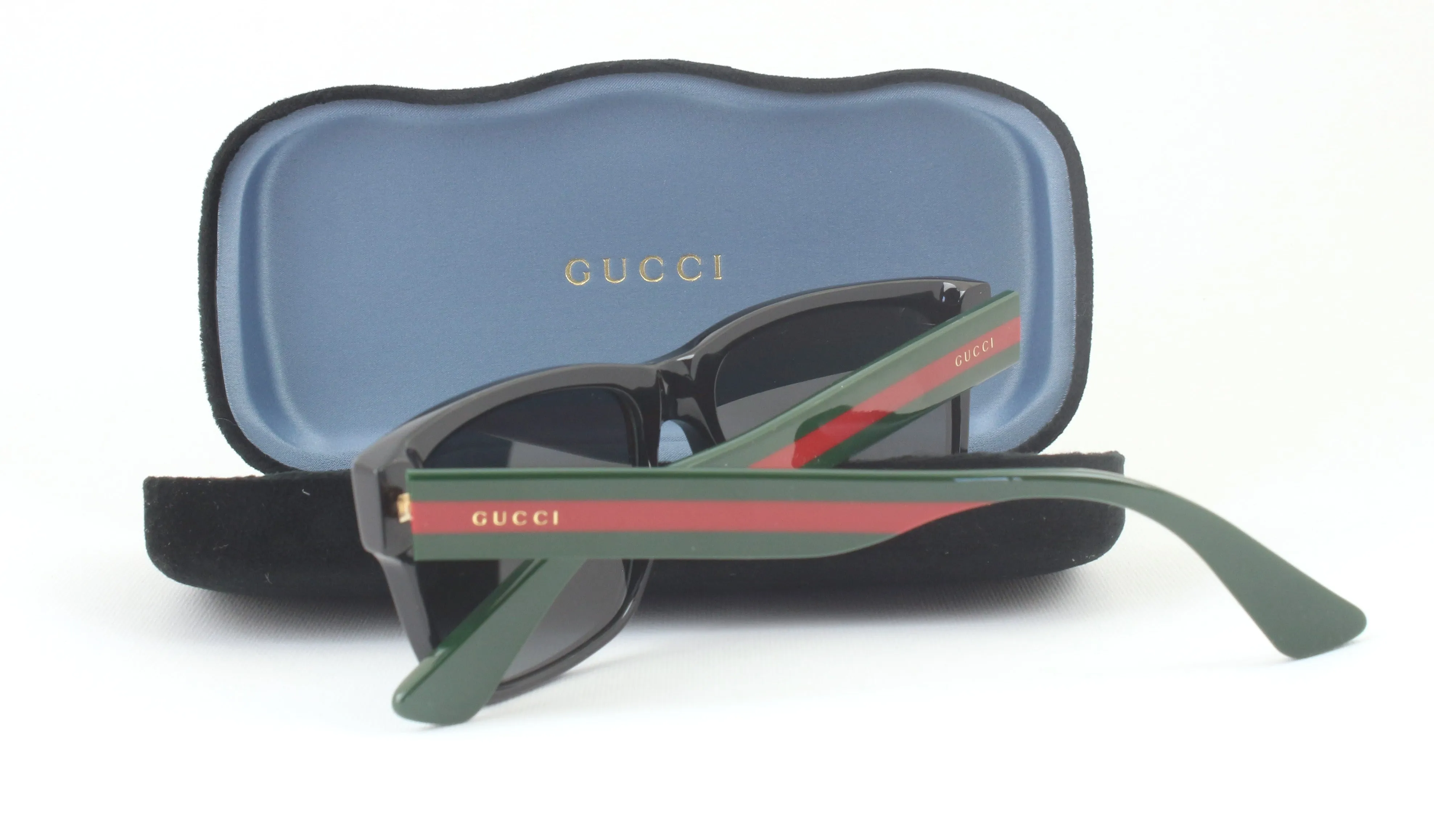 Gucci GG0340S 006 Occhiali da sole Plastica Nero Grigio Squadrata Normale - immagine 4