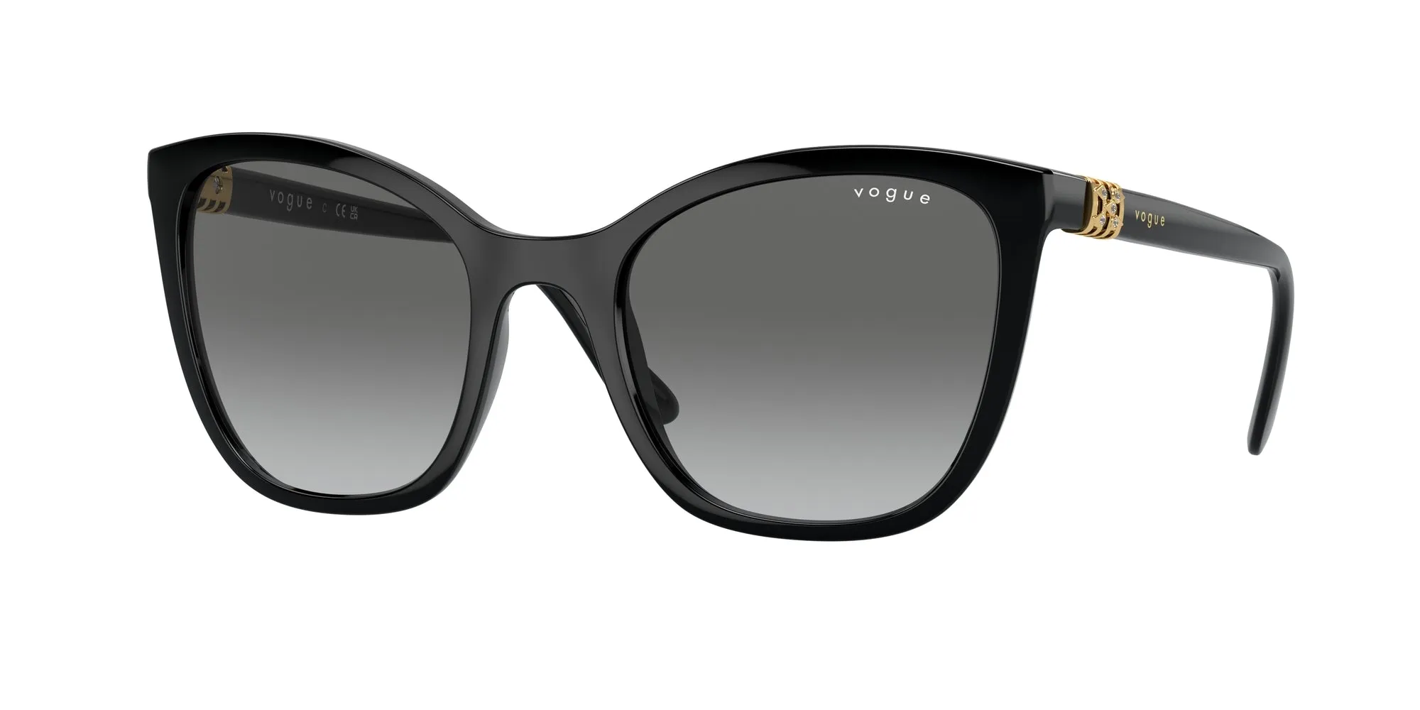 VOGUE EYEWEAR VO5243SB W44/11 Occhiali da sole Plastica Nero Farfalla Normale - immagine 1