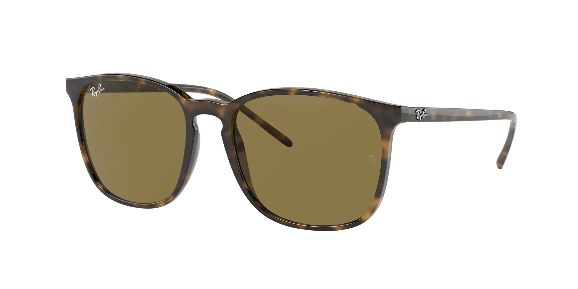 Ray - Ban RB4387 710/73 Occhiali da sole Iniettato Tartaruga Squadrata Normale - immagine 1