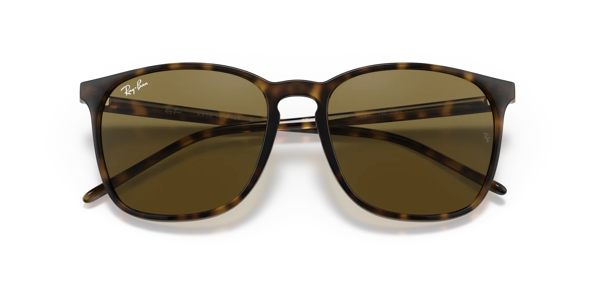 Ray - Ban RB4387 710/73 Occhiali da sole Iniettato Tartaruga Squadrata Normale - immagine 2