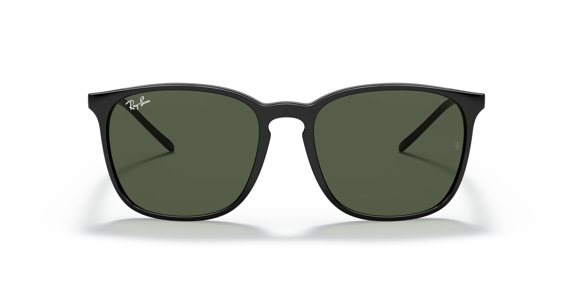 Ray - Ban RB4387 601/71 Occhiali da sole Iniettato Nero Verde Squadrata Normale - immagine 3