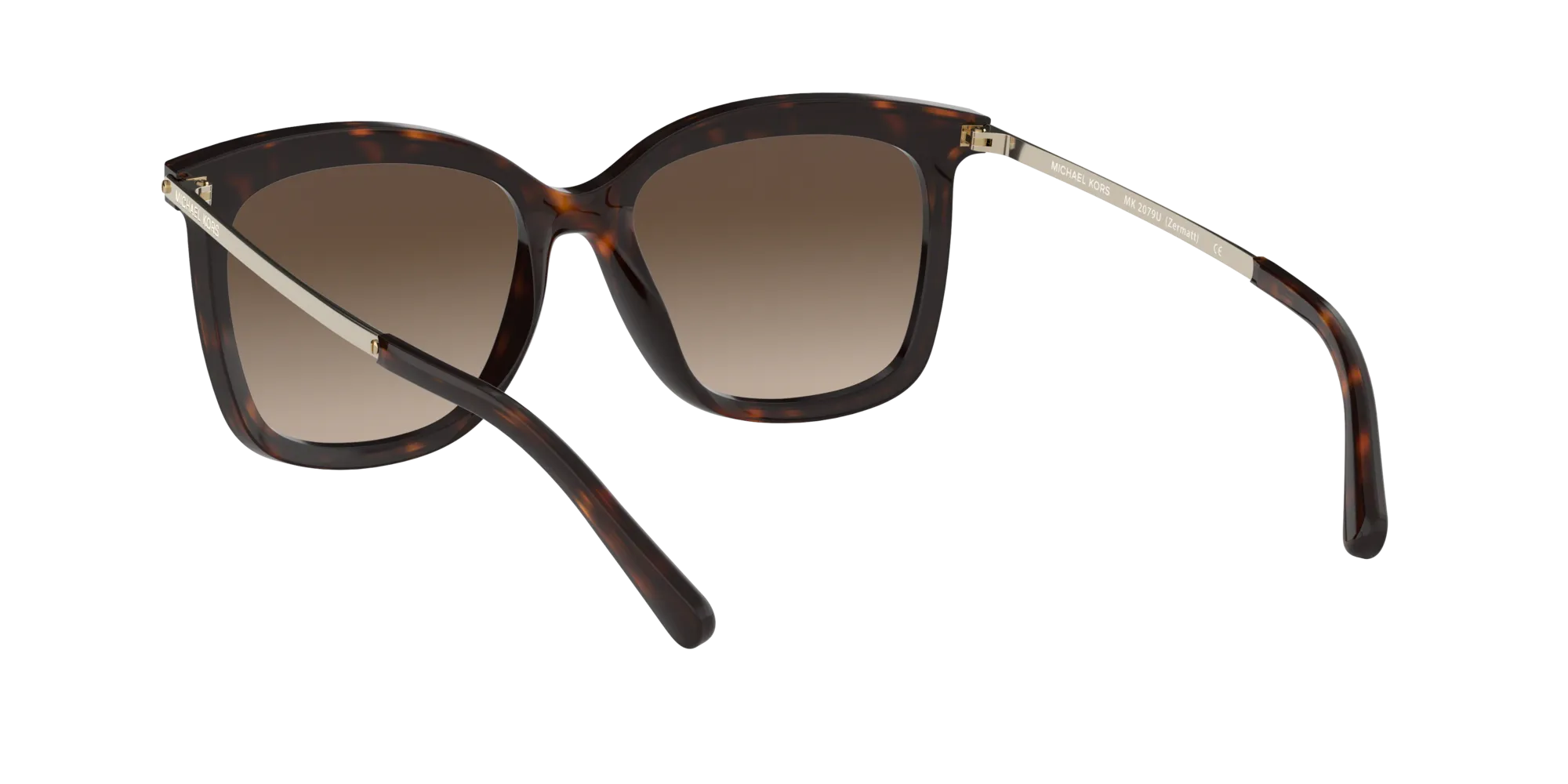 Michael Kors MK2079U ZERMATT 333313 Occhiali da sole Iniettato Tartaruga Squadrata Normale Sfumato - immagine 4
