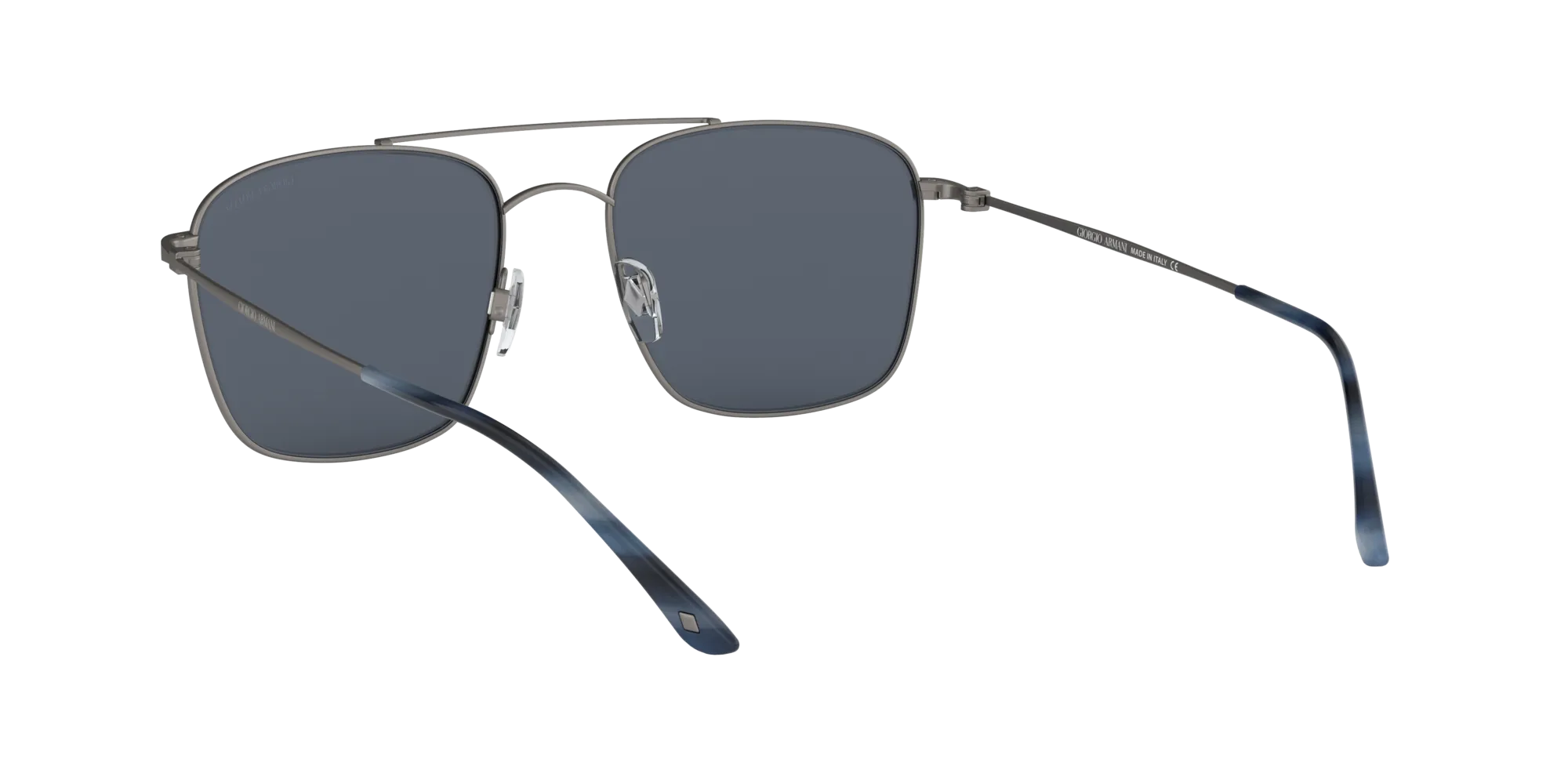 Giorgio Armani AR6080 300387 Occhiali da sole Metallo Grigio Grigio Squadrata Normale - immagine 4