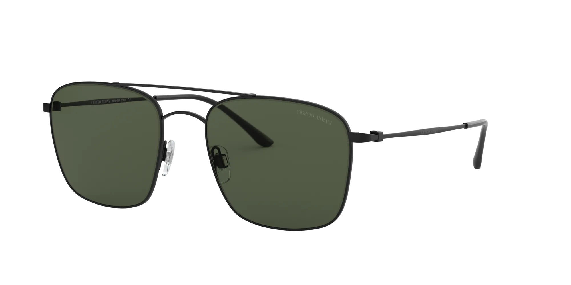 Giorgio Armani AR6080 300171 Occhiali da sole Metallo Nero Verde Squadrata Normale - immagine 1