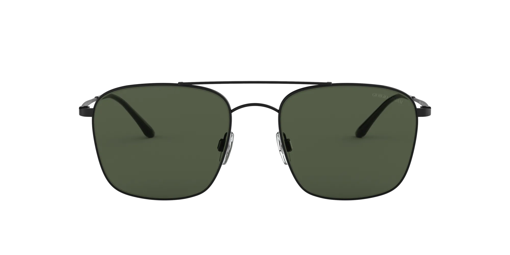 Giorgio Armani AR6080 300171 Occhiali da sole Metallo Nero Verde Squadrata Normale - immagine 2