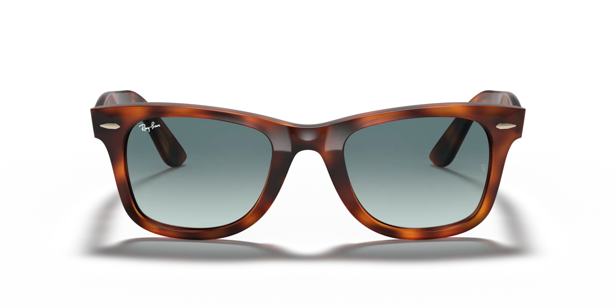 Ray - Ban RB4340 WAYFARER EASE 63973M Occhiali da sole Iniettato Tartaruga Blu Squadrata Normale Sfumato - immagine 3