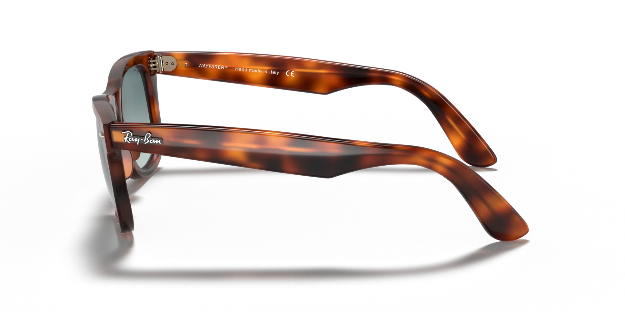 Ray - Ban RB4340 WAYFARER EASE 63973M Occhiali da sole Iniettato Tartaruga Blu Squadrata Normale Sfumato - immagine 4