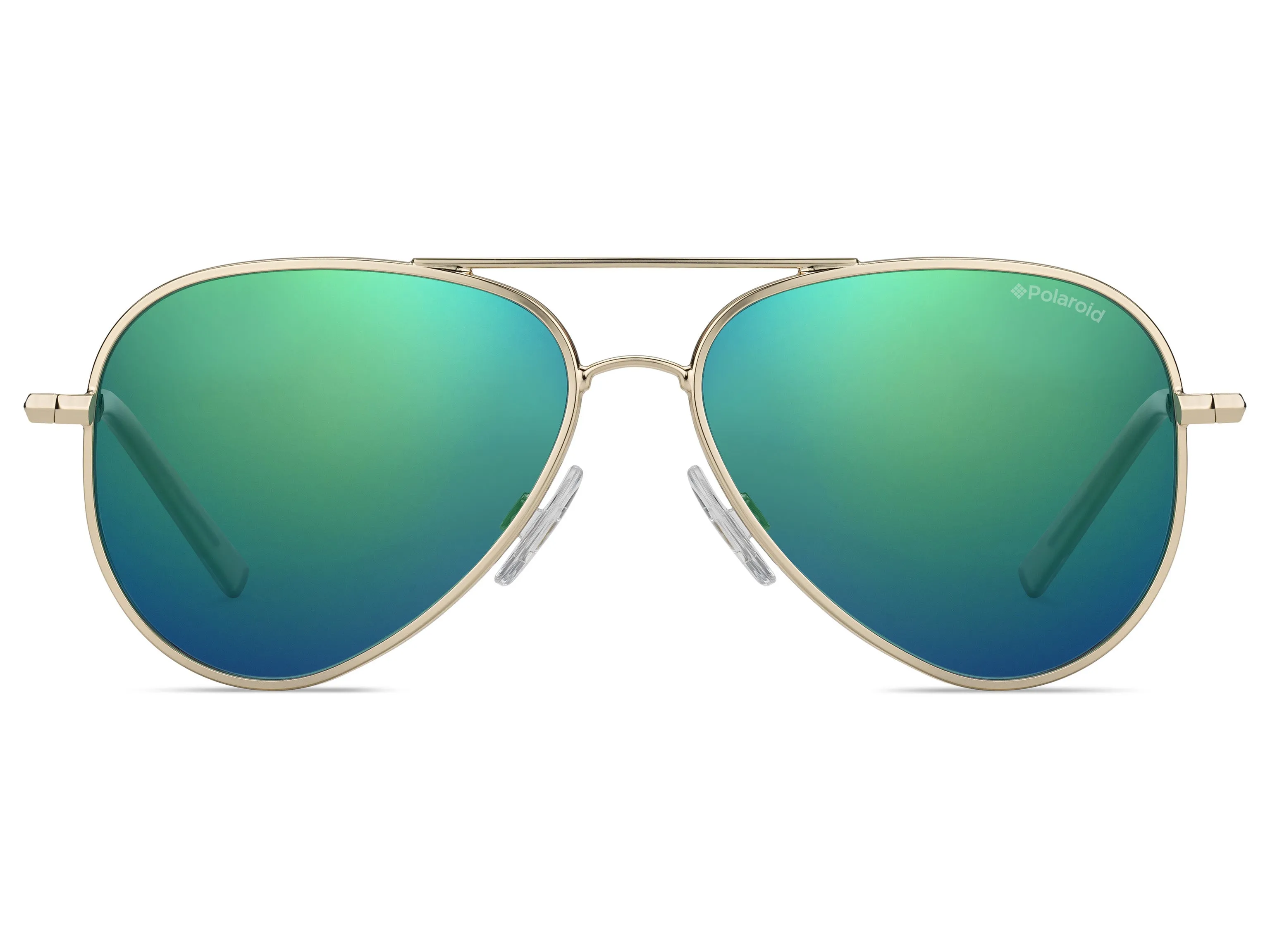 Polaroid PLD 8015/N J5G/K7 Occhiali da sole bambino Metallo Oro Verde Pilot Polarizzata Specchiato - immagine 2