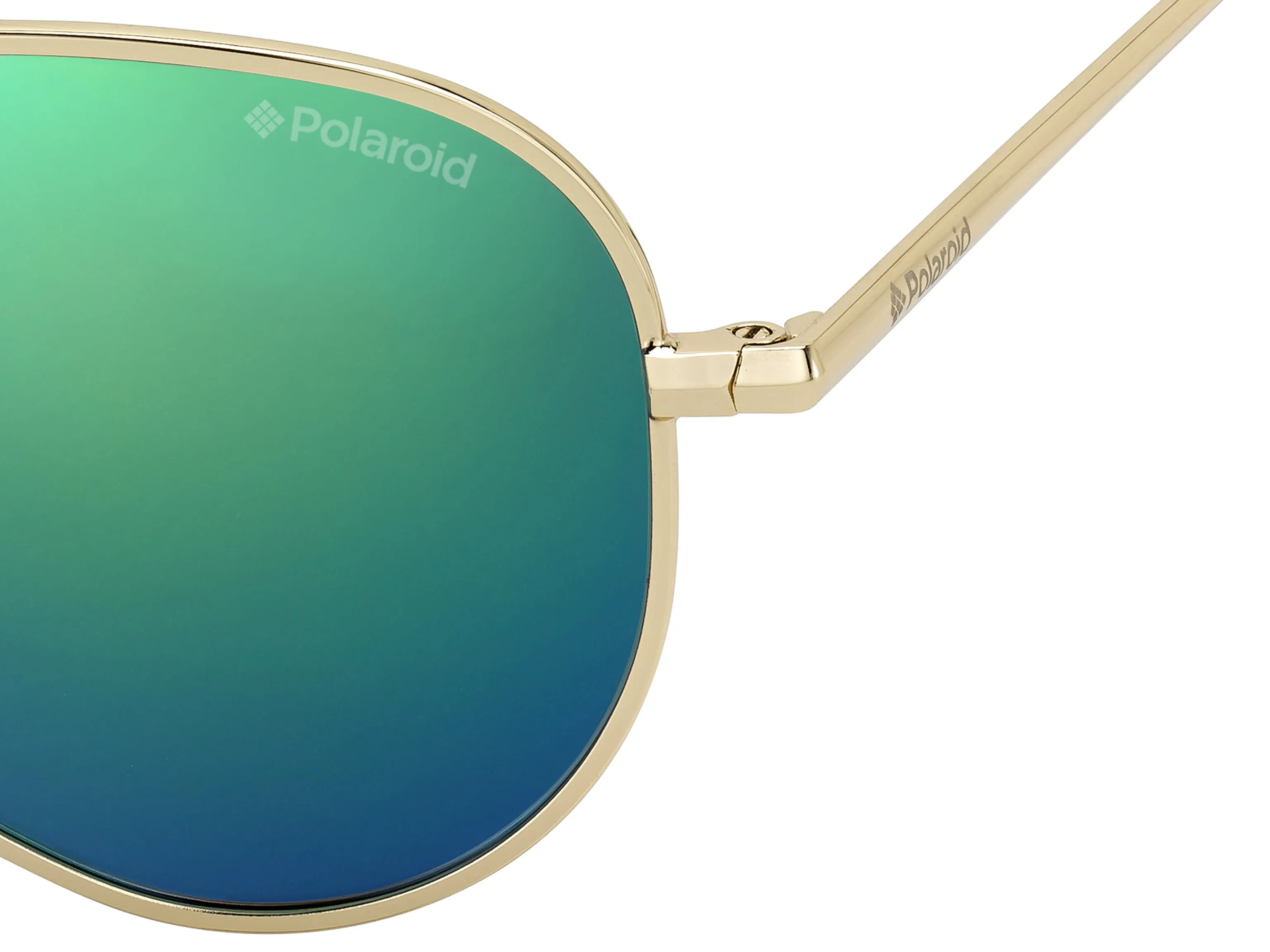Polaroid PLD 8015/N J5G/K7 Occhiali da sole bambino Metallo Oro Verde Pilot Polarizzata Specchiato - immagine 3