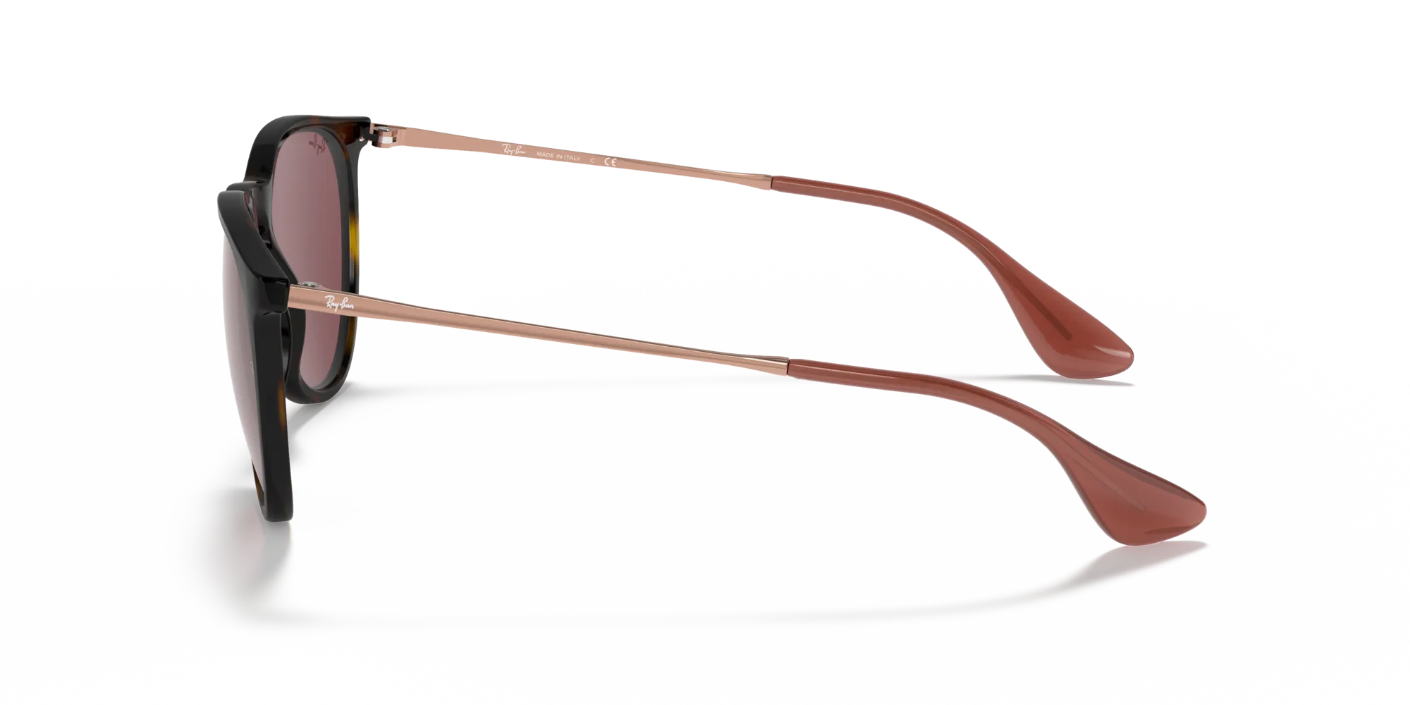 Ray - Ban RB4171 ERIKA 639175 Occhiali da sole Iniettato Tartaruga Viola Pantos Normale - immagine 4