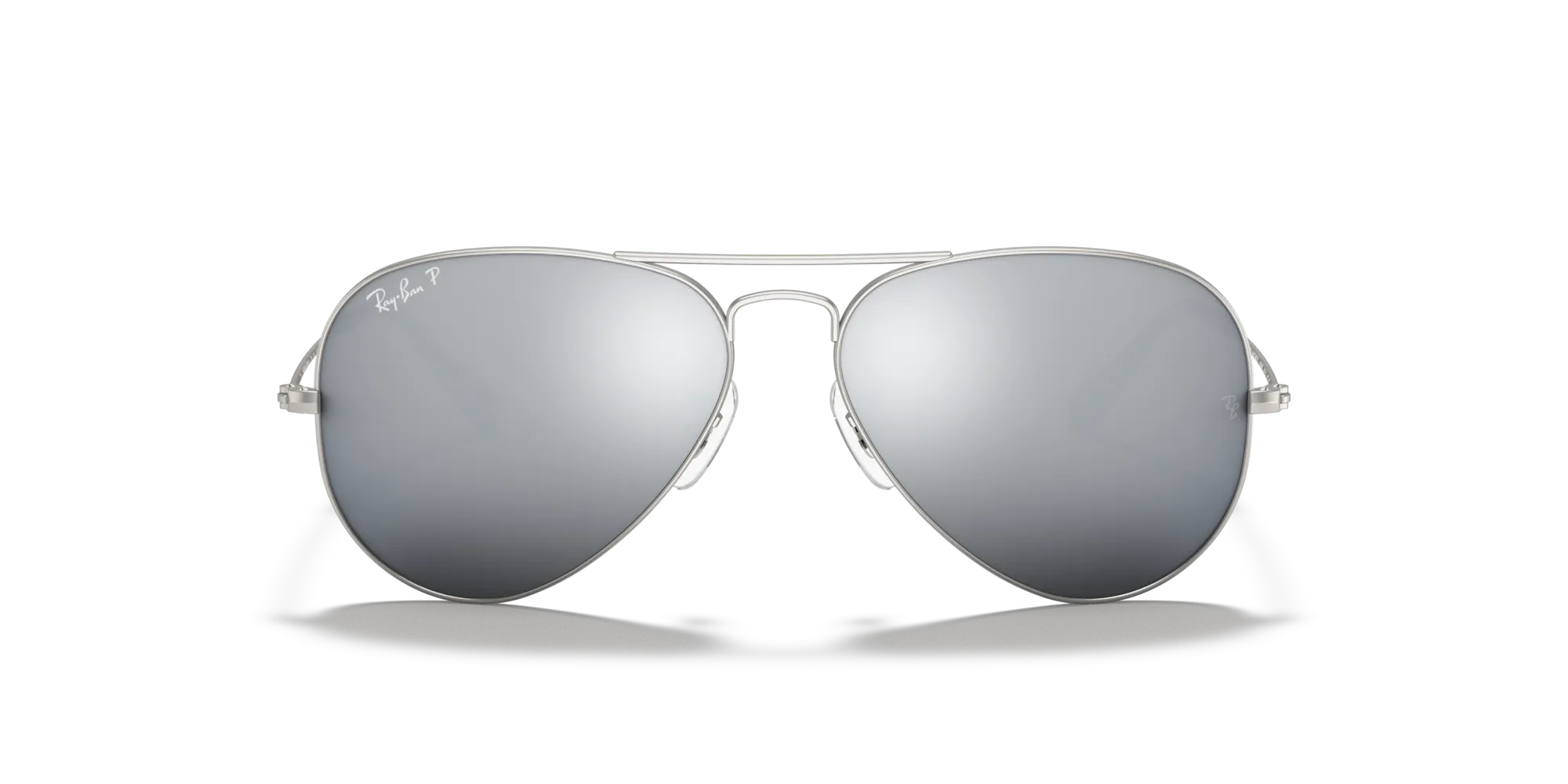 Ray - Ban RB3025 AVIATOR 019/W3 Occhiali da sole Metallo Argento Grigio Pilot Polarizzata - immagine 3