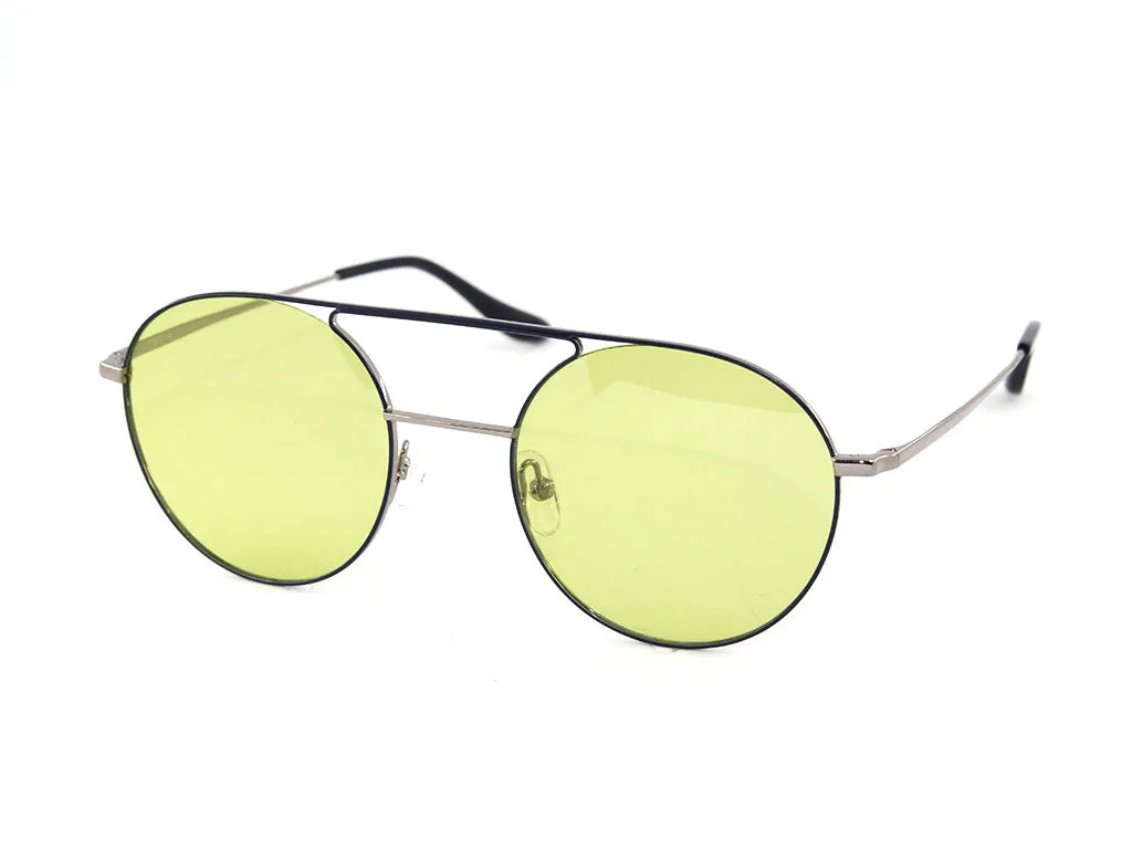 Exit+ Unisex EX375 C.0406 Occhiali da sole Metallo Canna di fucile Rotonda Normale - immagine 1