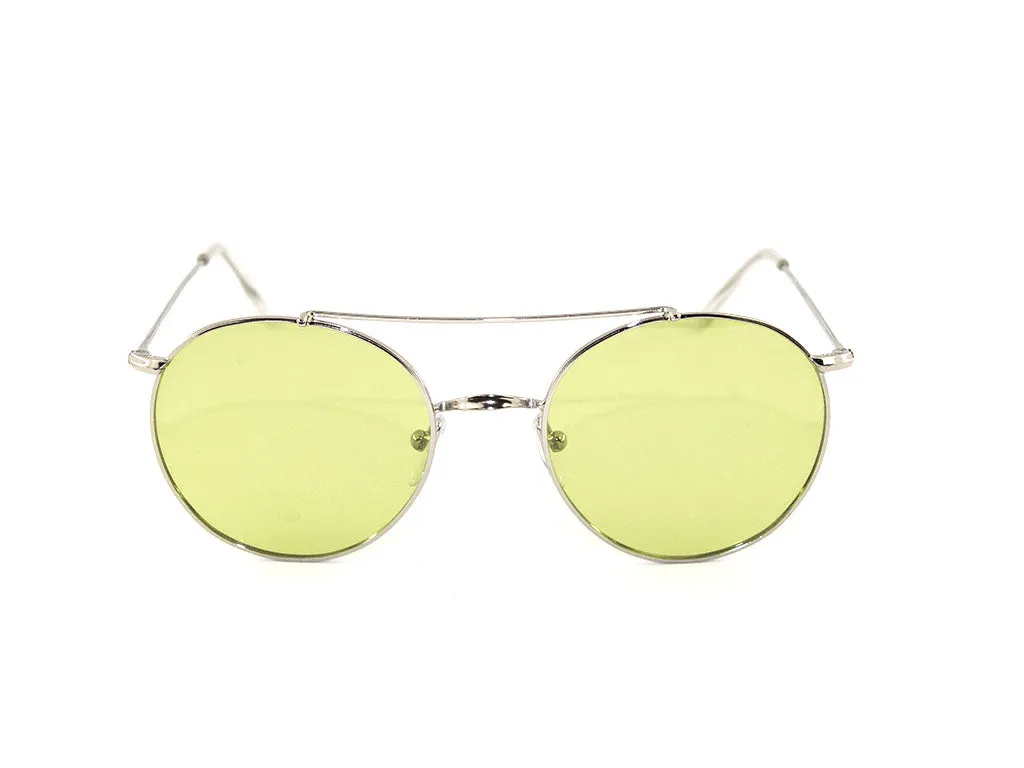 Exit+ Unisex EX362 C.02 Occhiali da sole Metallo Argento Rotonda Normale - immagine 2