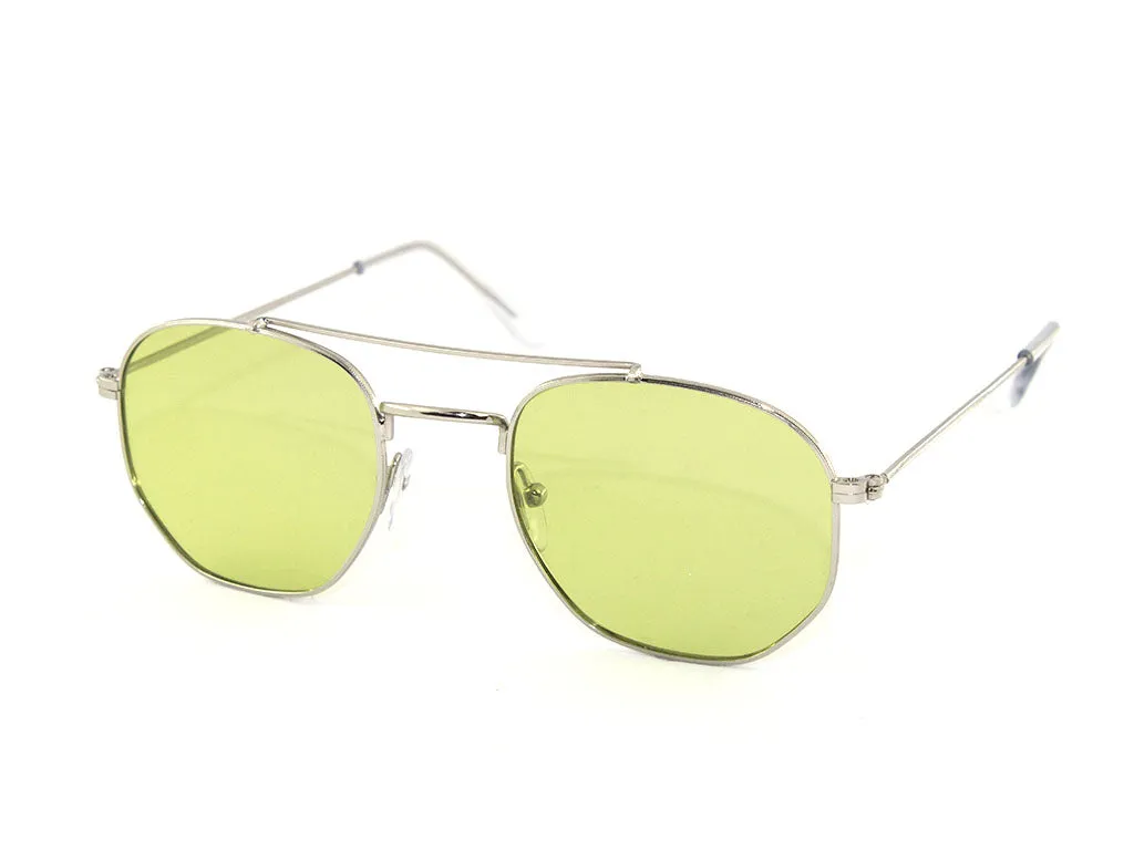 Exit+ Unisex EX361 C.02 Occhiali da sole Metallo Argento Geometrica Normale - immagine 1