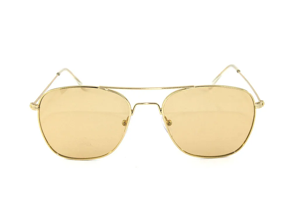 Exit+ Unisex EX360 C.01 Occhiali da sole Metallo Oro Squadrata Normale - immagine 2