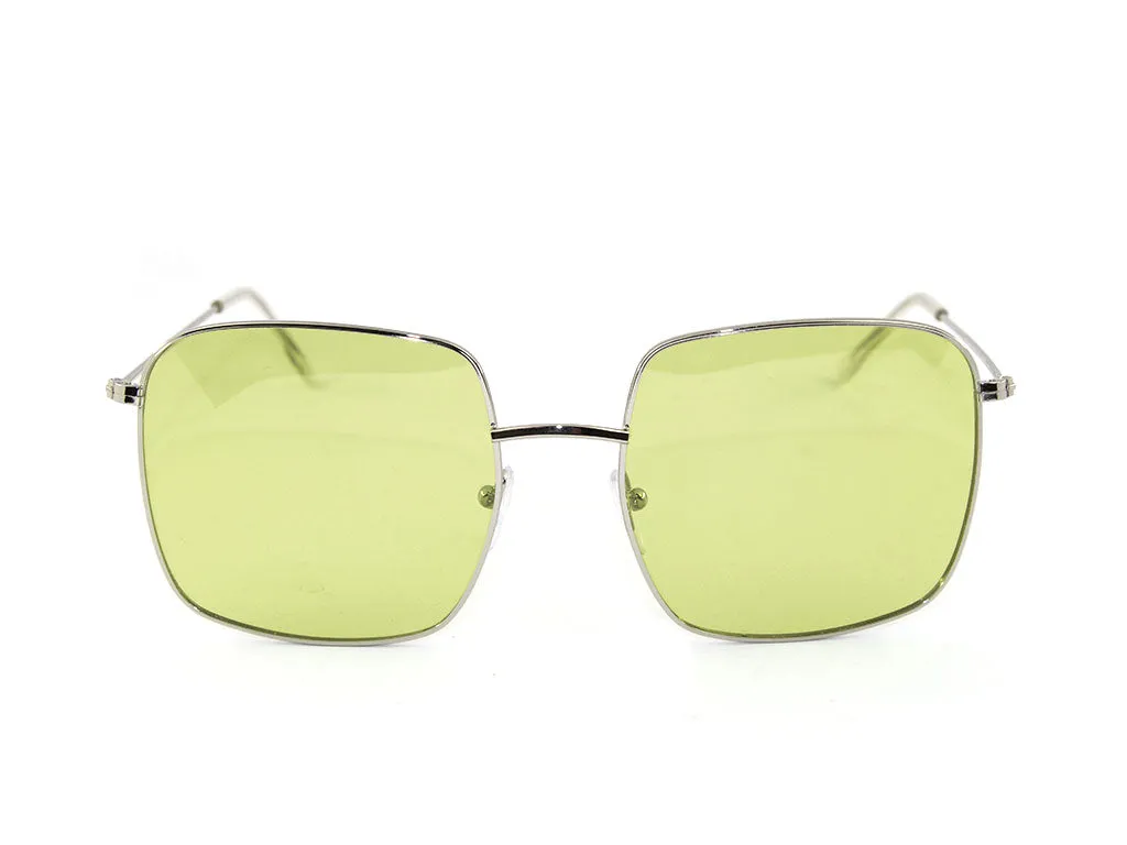 Exit+ Donna EX359 C.02 Occhiali da sole Metallo Argento Oversize Normale - immagine 2