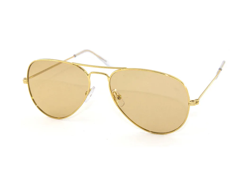 Exit+ Unisex EX358 C.01 Occhiali da sole Metallo Oro Pilot Normale - immagine 1