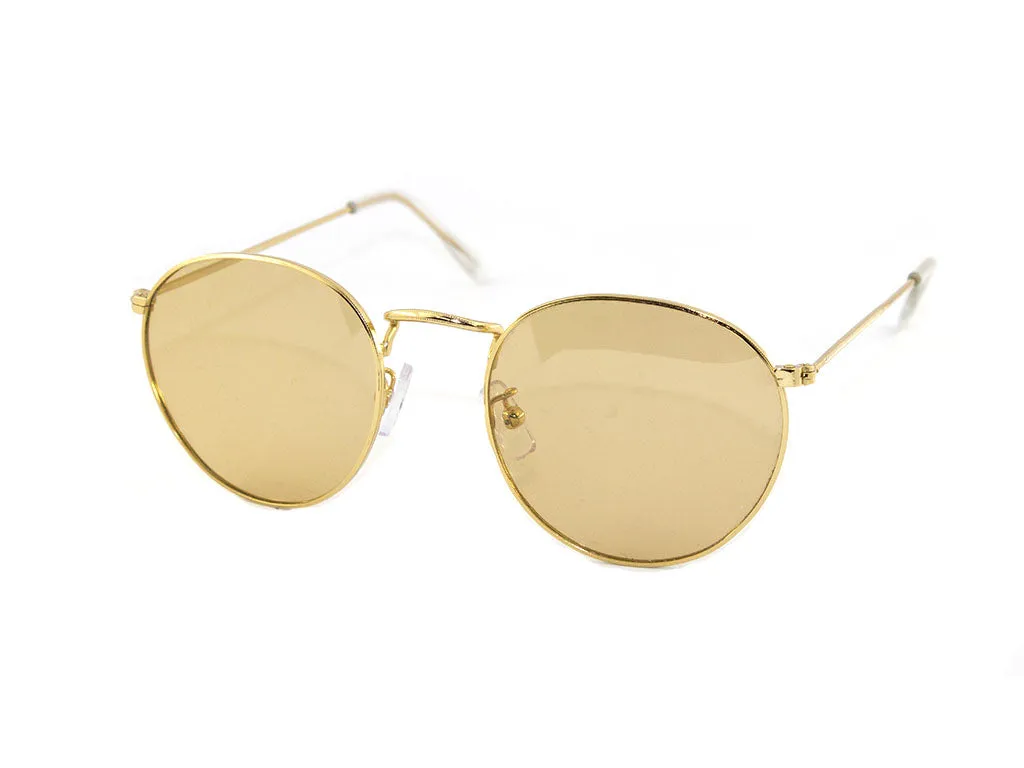 Exit+ Unisex EX353 C.01 Occhiali da sole Metallo Oro Pantos Normale - immagine 1