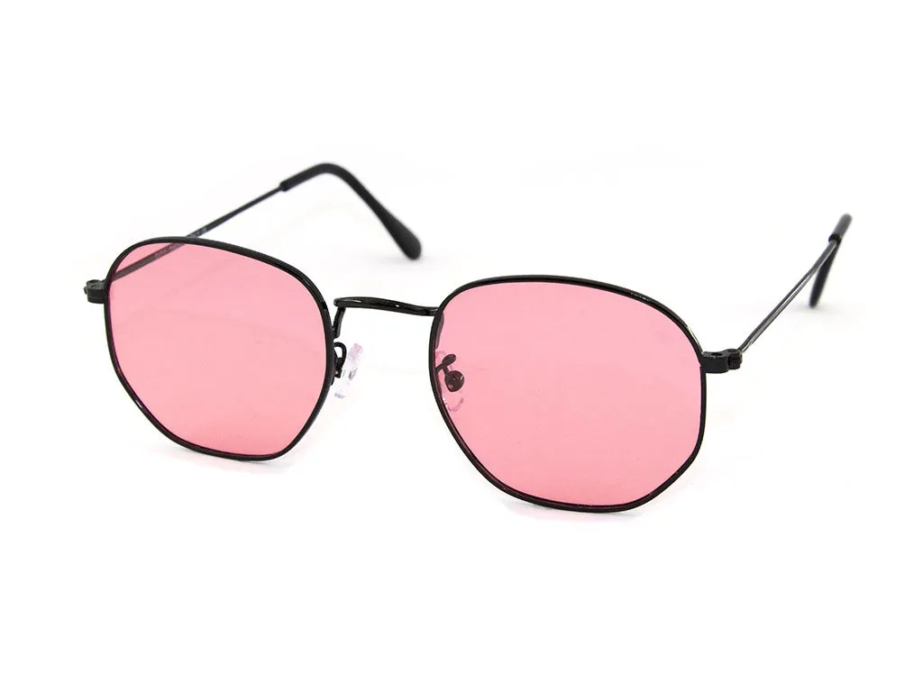 Exit+ Donna EX352 C.03 nero/rosa Occhiali da sole Metallo Nero Geometrica - immagine 1