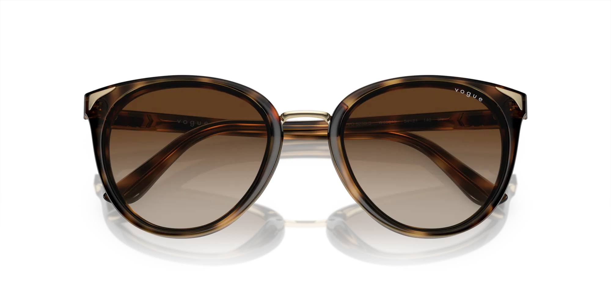 VOGUE EYEWEAR VO5230S W65613 Occhiali da sole Nylon Marrone Marrone Farfalla Normale Sfumato - immagine 2