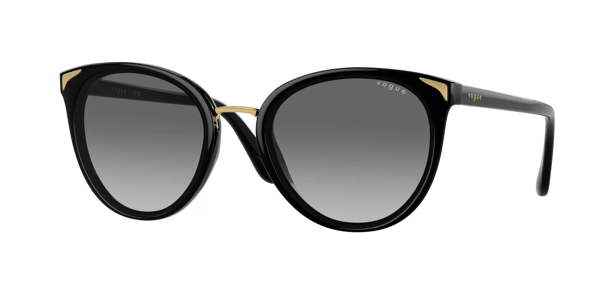 VOGUE EYEWEAR VO5230S W44/11 Occhiali da sole Iniettato Nero Grigio Farfalla Normale Sfumato - immagine 1