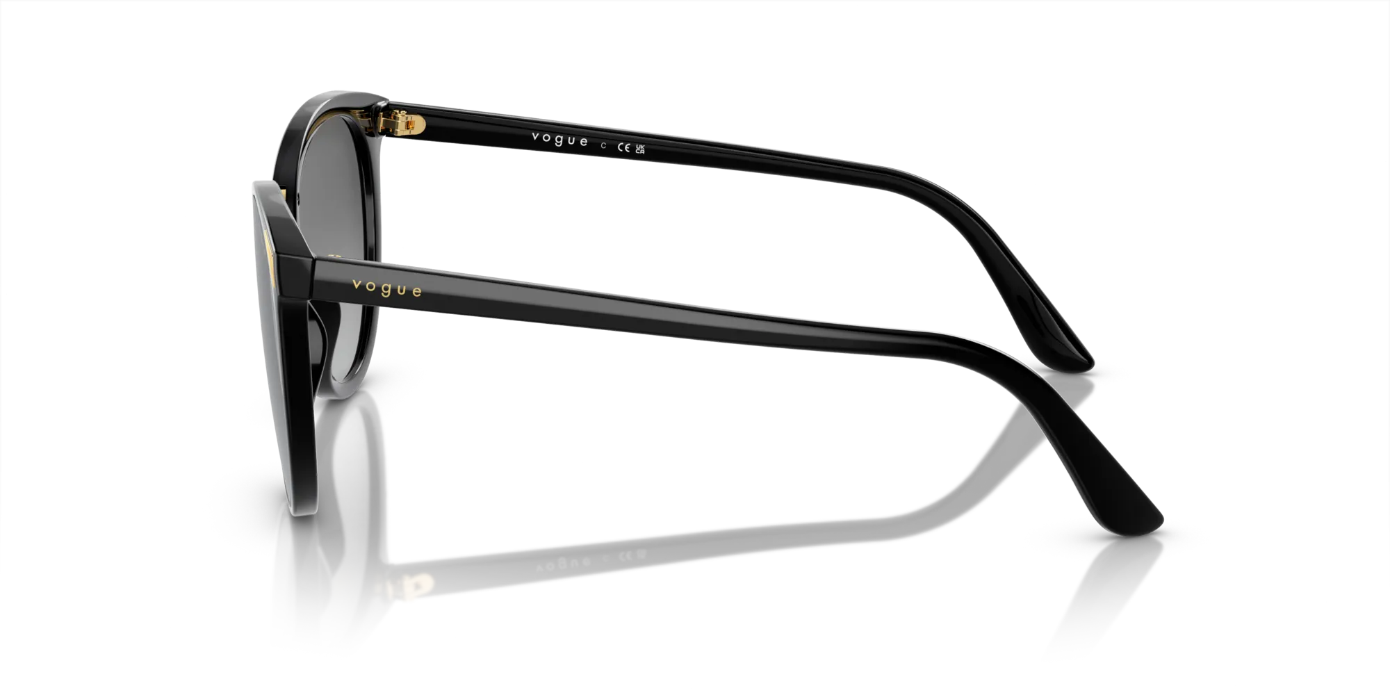 VOGUE EYEWEAR VO5230S W44/11 Occhiali da sole Iniettato Nero Grigio Farfalla Normale Sfumato - immagine 4