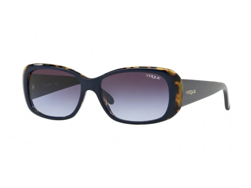VOGUE EYEWEAR VO2606S 26474Q Occhiali da sole Acetato Blu Grigio Squadrata Normale Sfumato - immagine 1