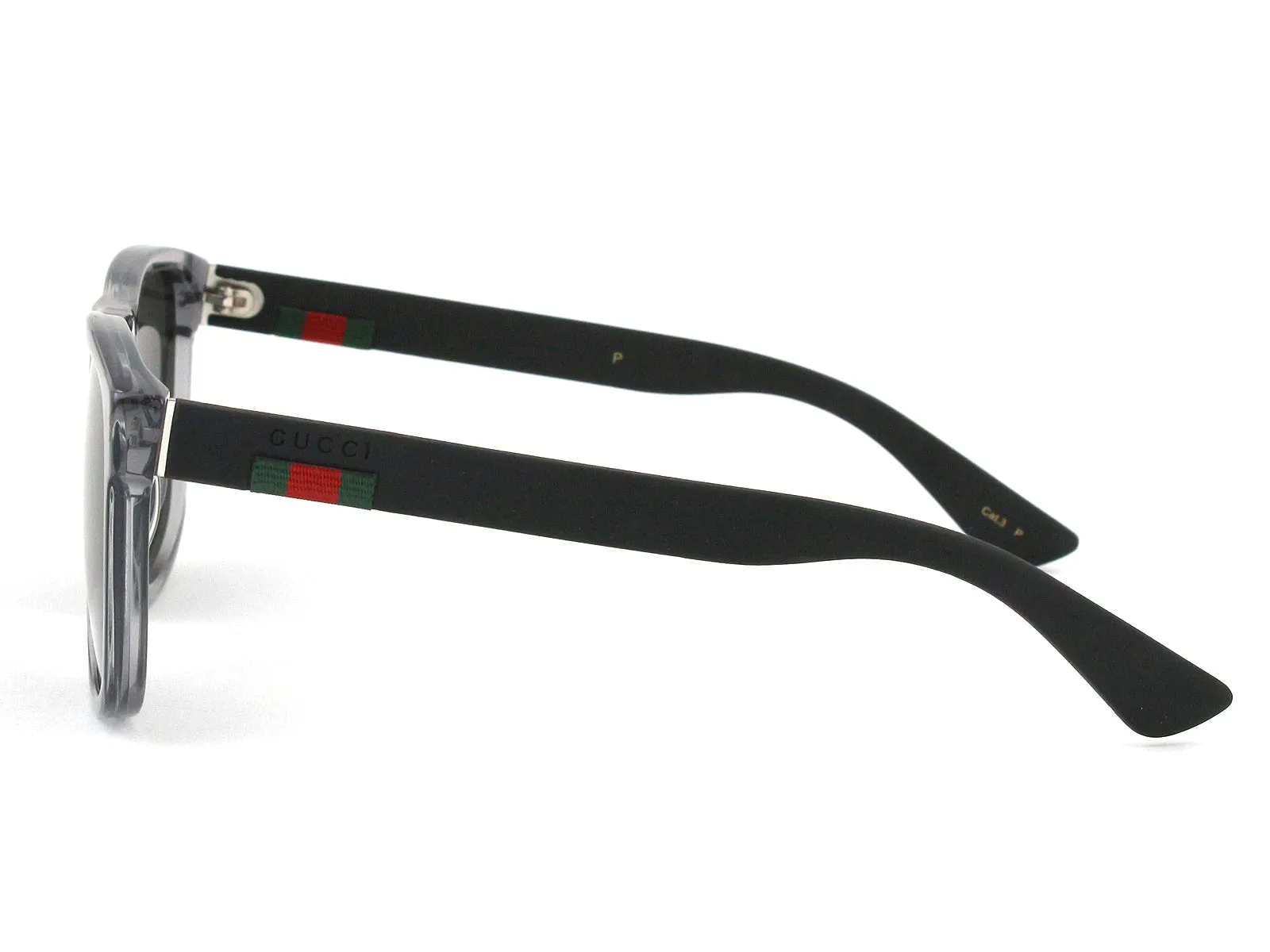 Gucci GG0010S 004 Occhiali da sole Acetato Grigio Grigio Squadrata Polarizzata - immagine 3