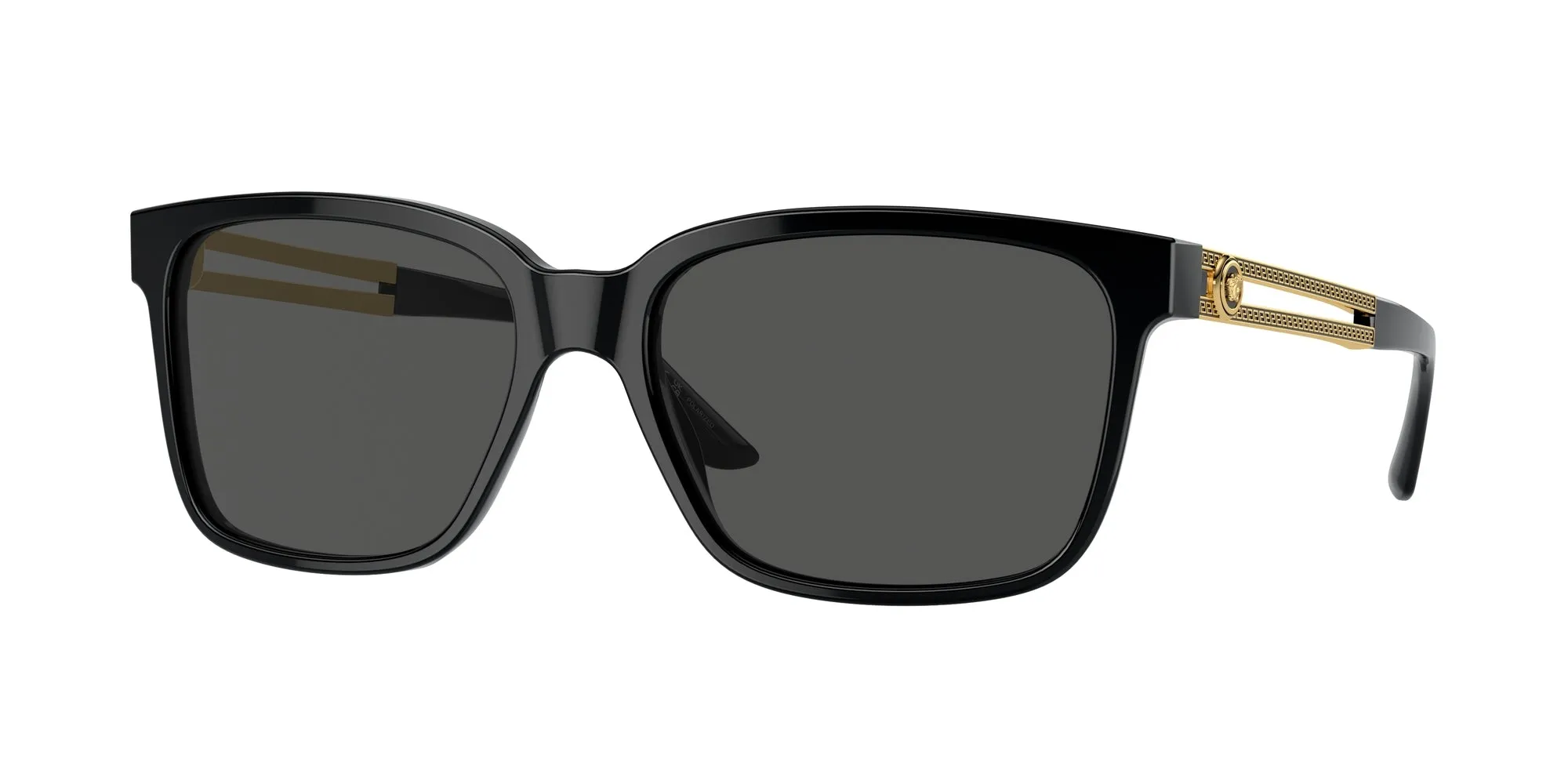Versace VE4307 GB1/87 Occhiali da sole Acetato Nero Grigio Squadrata Normale - immagine 1