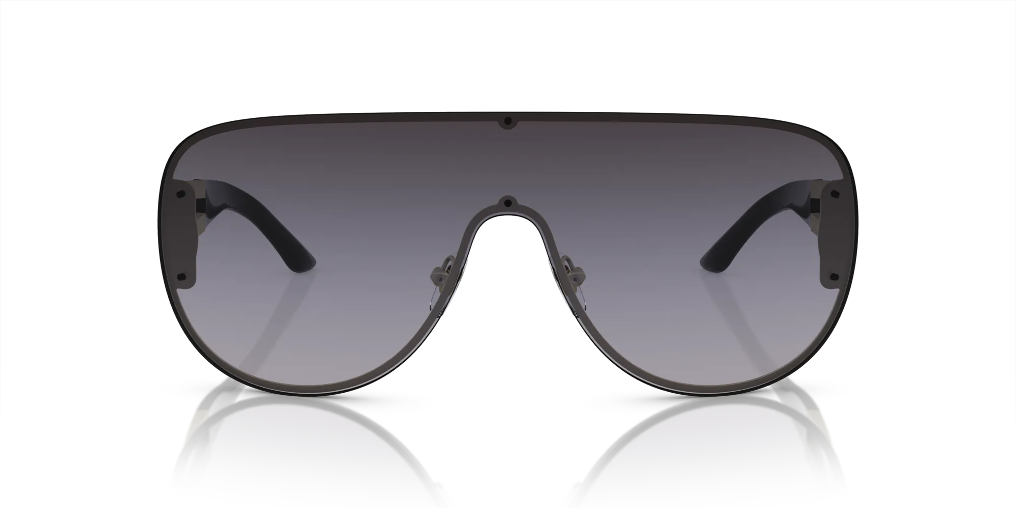 Versace VE2166 12528G Occhiali da sole Metallo Oro Grigio Pilot Normale Sfumato - immagine 3