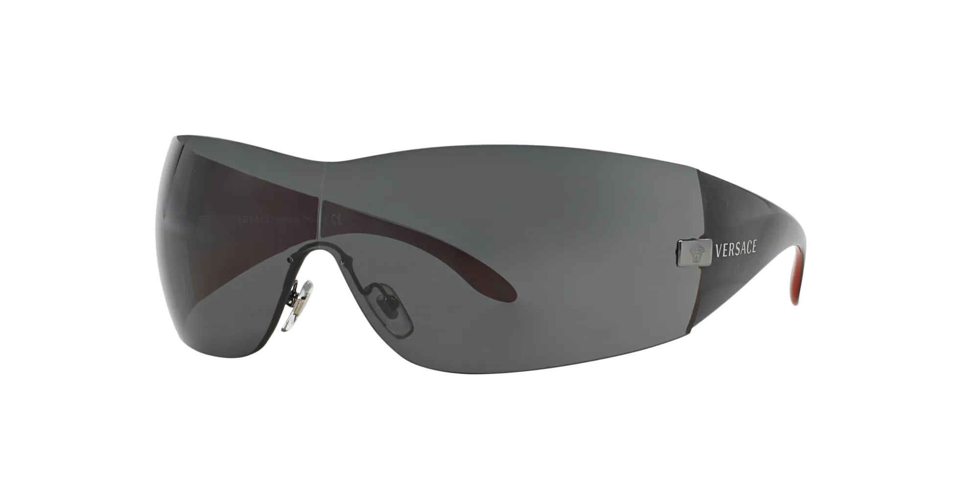 Versace VE2054 100187 Occhiali da sole Iniettato Grigio Grigio Squadrata Normale - immagine 1