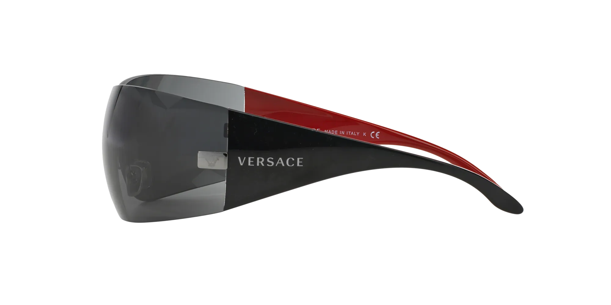Versace VE2054 100187 Occhiali da sole Iniettato Grigio Grigio Squadrata Normale - immagine 3