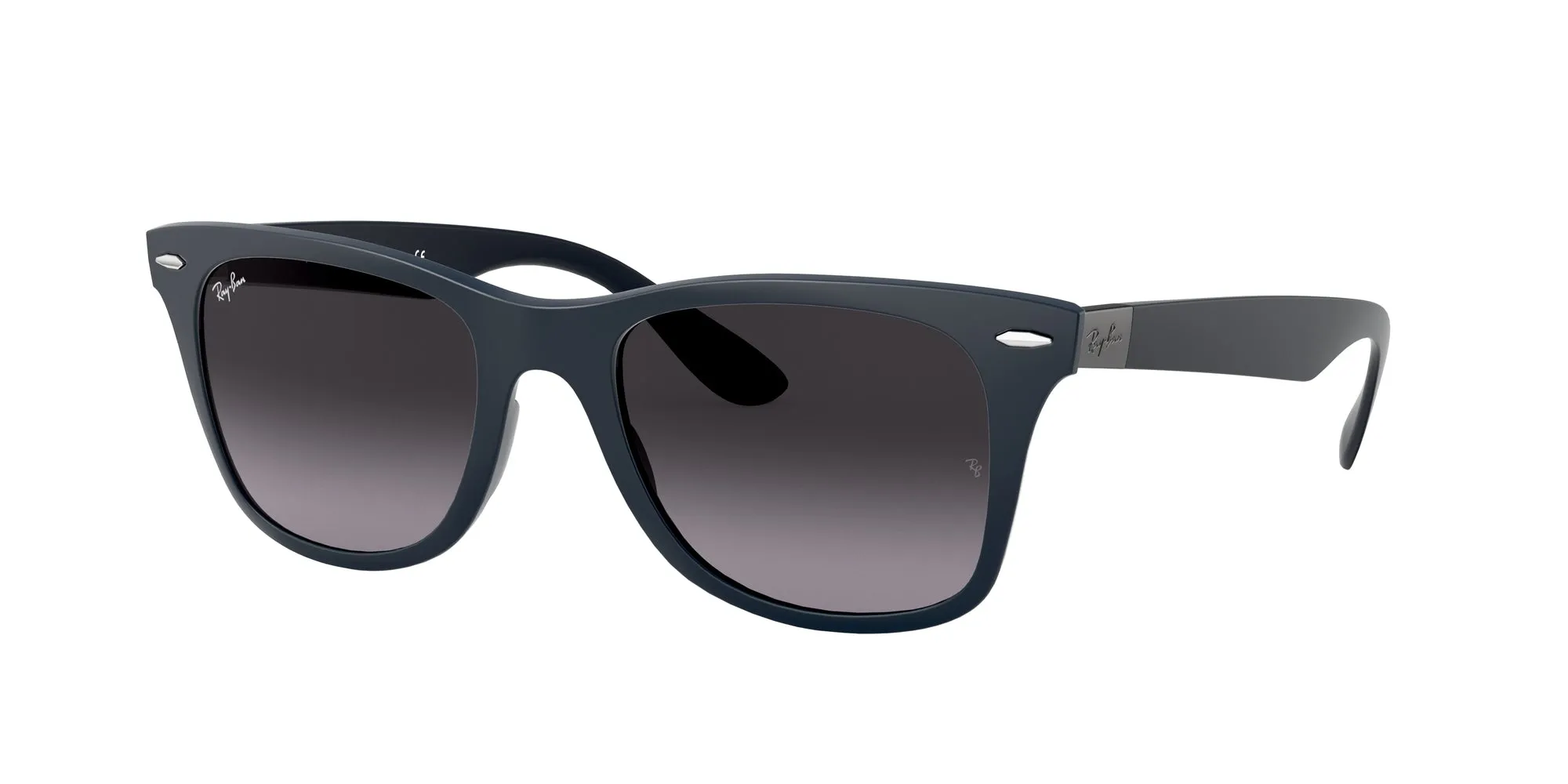 Ray - Ban RB4195 WAYFARER LITEFORCE 63318G Occhiali da sole Iniettato Blu Grigio Squadrata Normale Sfumato - immagine 1