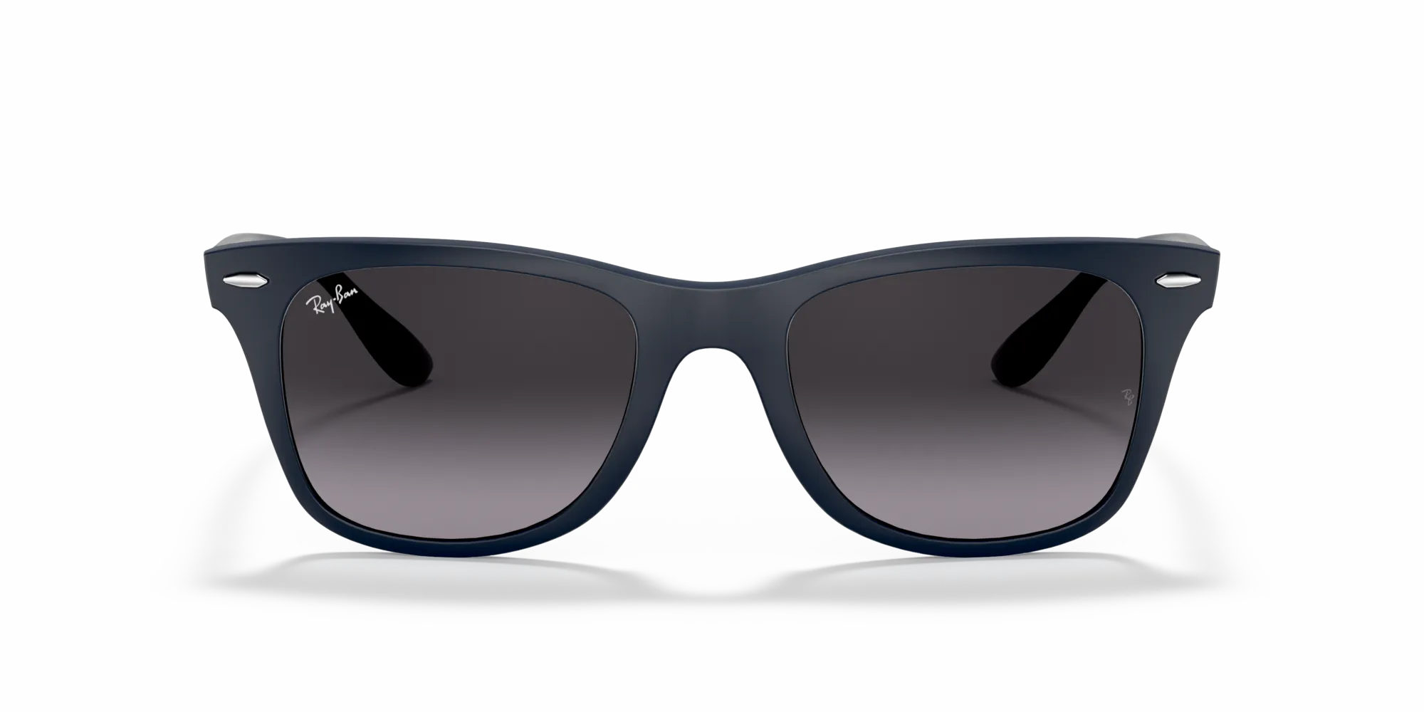 Ray - Ban RB4195 WAYFARER LITEFORCE 63318G Occhiali da sole Iniettato Blu Grigio Squadrata Normale Sfumato - immagine 3