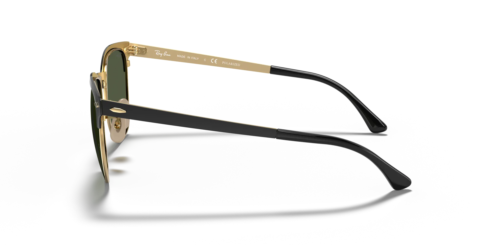 Ray - Ban RB3716 CLUBMASTER METAL 187/58 Occhiali da sole Metallo Nero G15 Squadrata Polarizzata - immagine 4