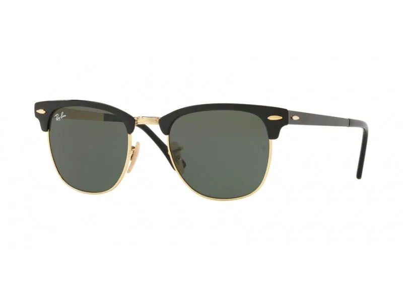 Ray - Ban RB3716 CLUBMASTER METAL 187 Occhiali da sole Metallo Nero G15 Squadrata Normale - immagine 1